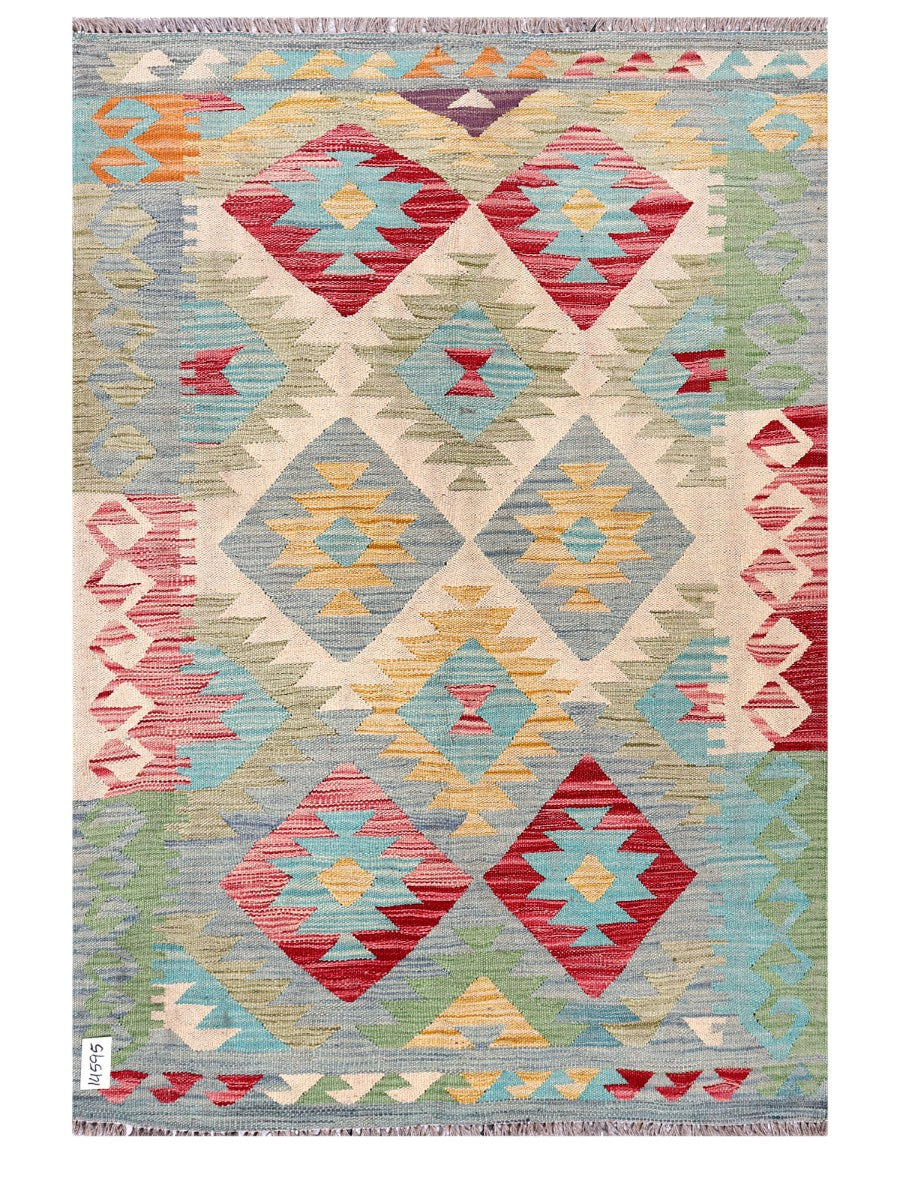 Maimana Afghanistan Kilim Rug - 149 x104 cm