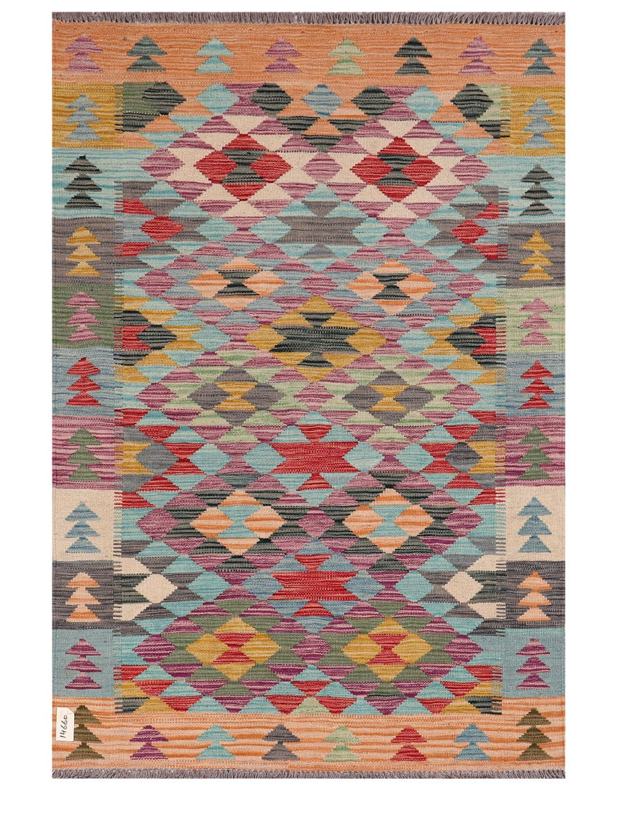 Maimana Afghanistan Kilim Rug - 157 x109 cm