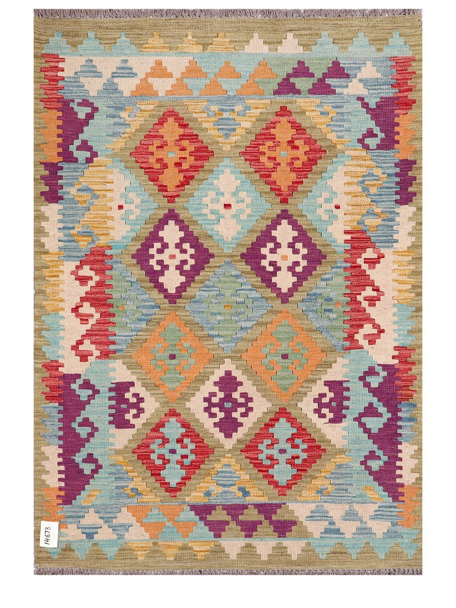 Maimana Afghanistan Kilim Rug - 150 x103 cm