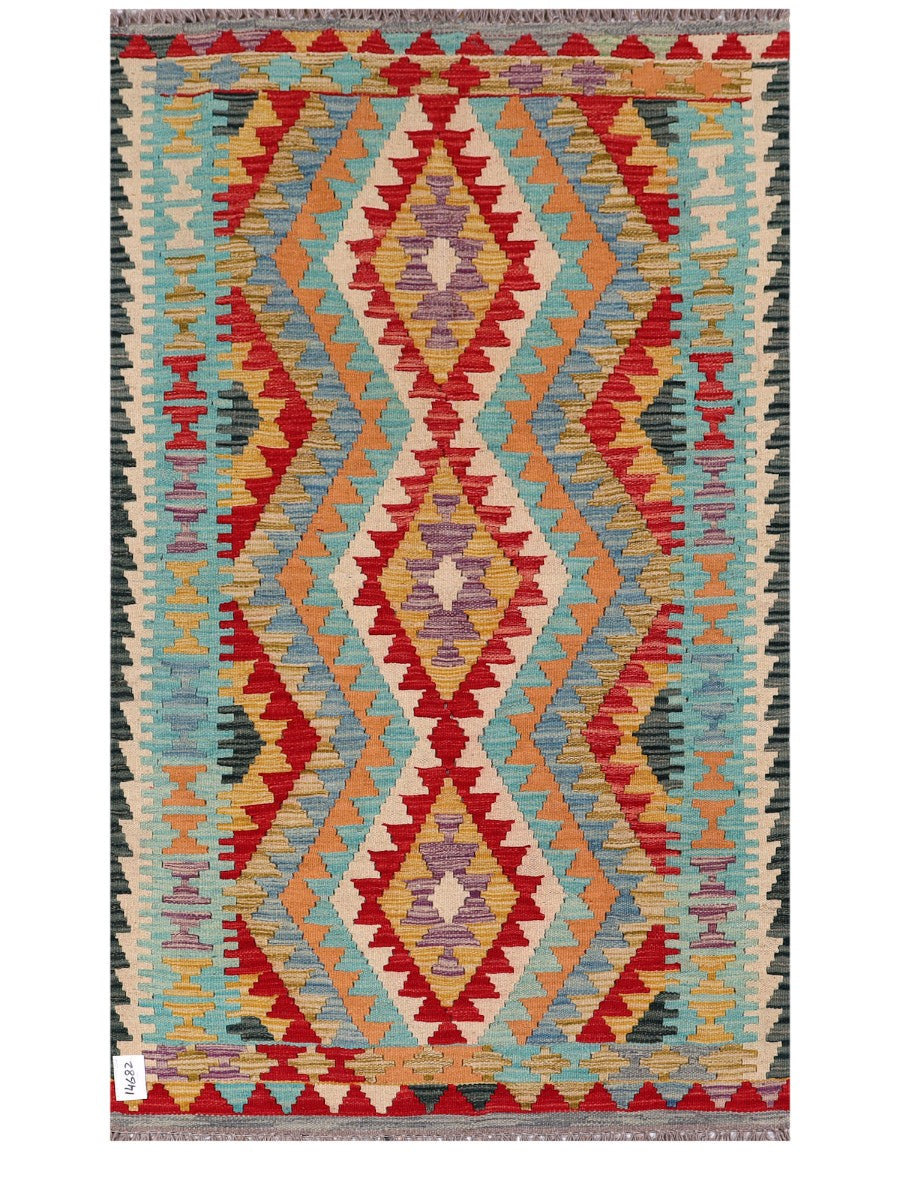 Maimana Afghanistan Kilim Rug - 168 x104 cm