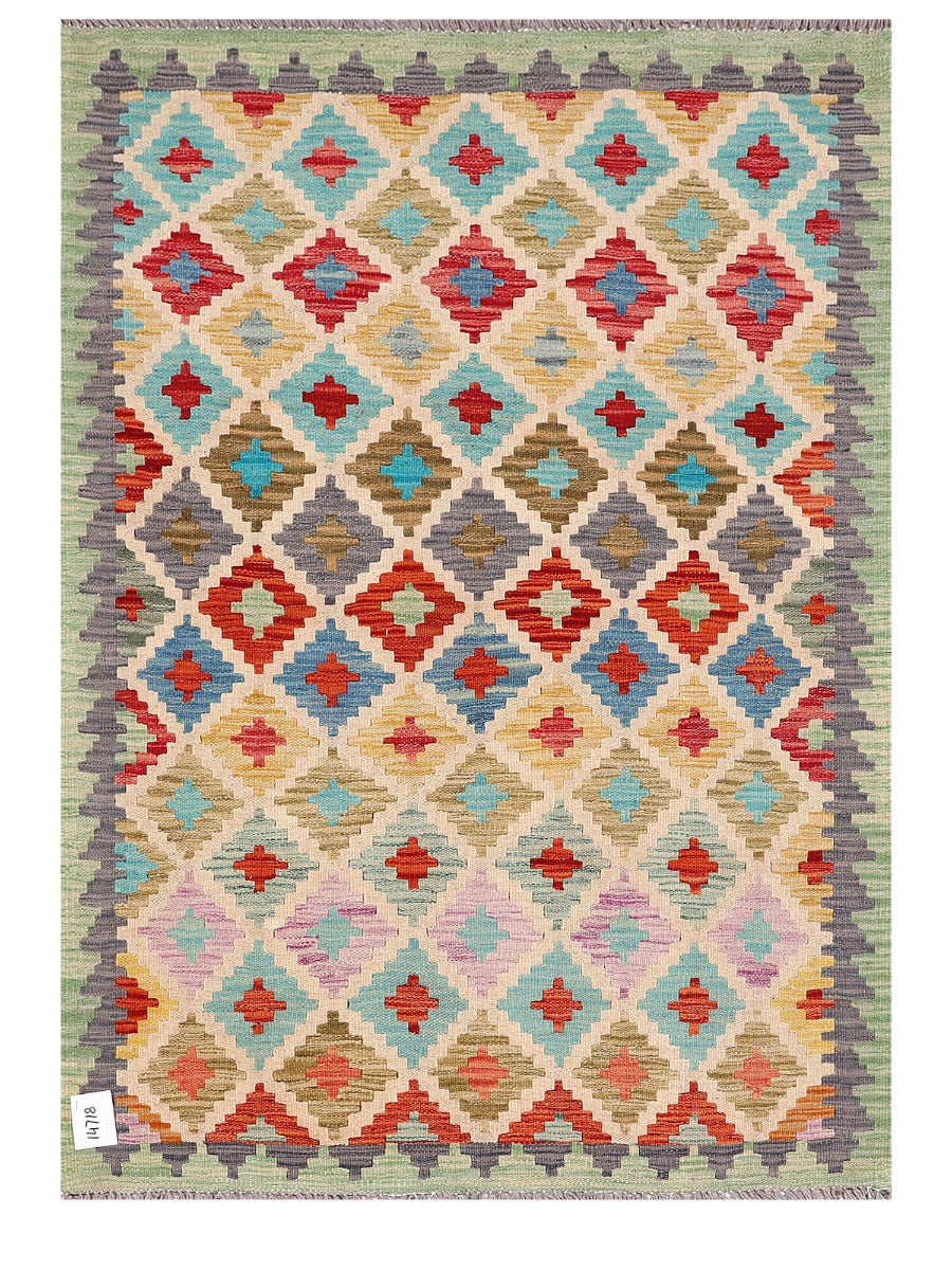 Maimana Afghanistan Kilim Rug - 149 x105 cm