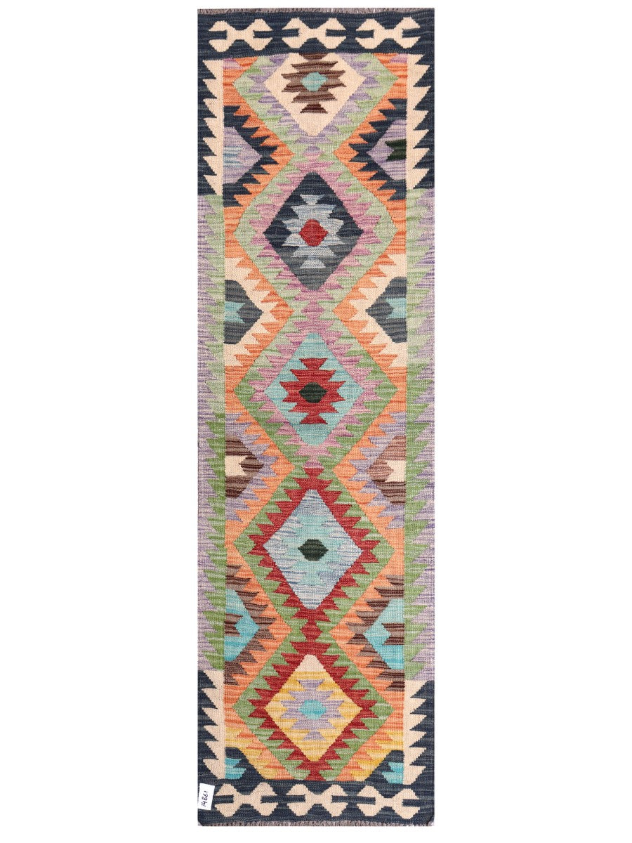 Maimana Afghanistan Kilim Rug - 202 x60 cm