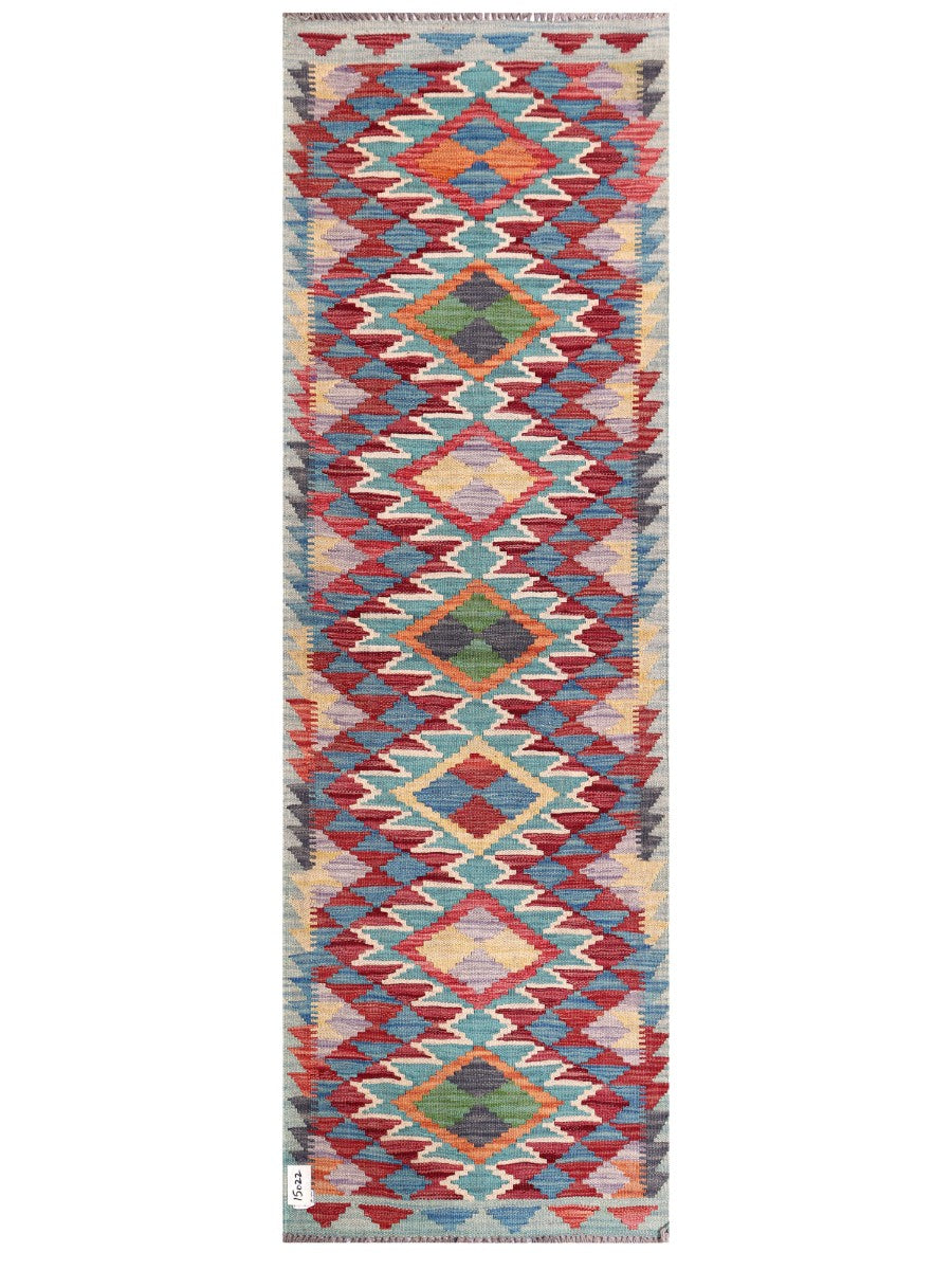 Maimana Afghanistan Kilim Rug - 197 x64 cm