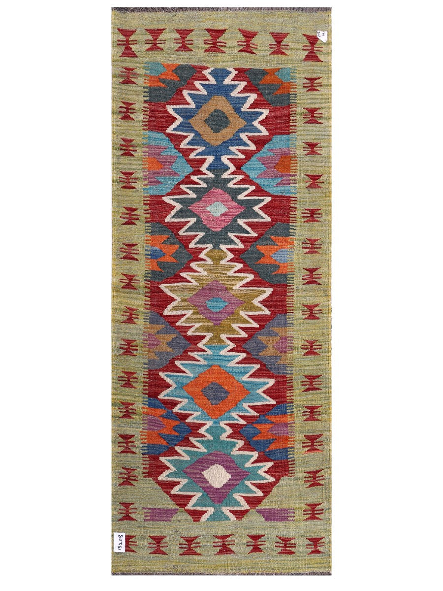 Maimana Afghanistan Kilim Rug - 191 x76 cm