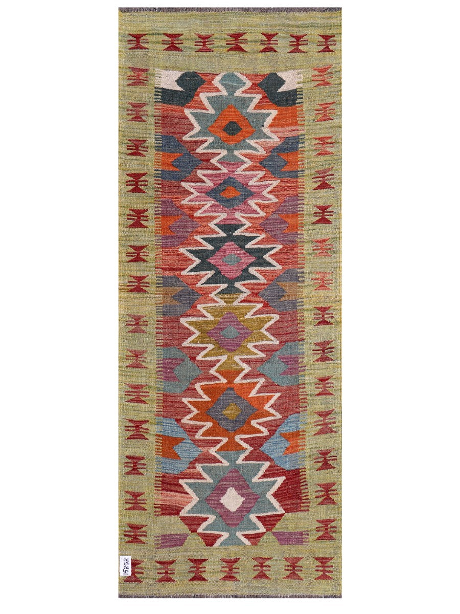 Maimana Afghanistan Kilim Rug - 193 x75 cm