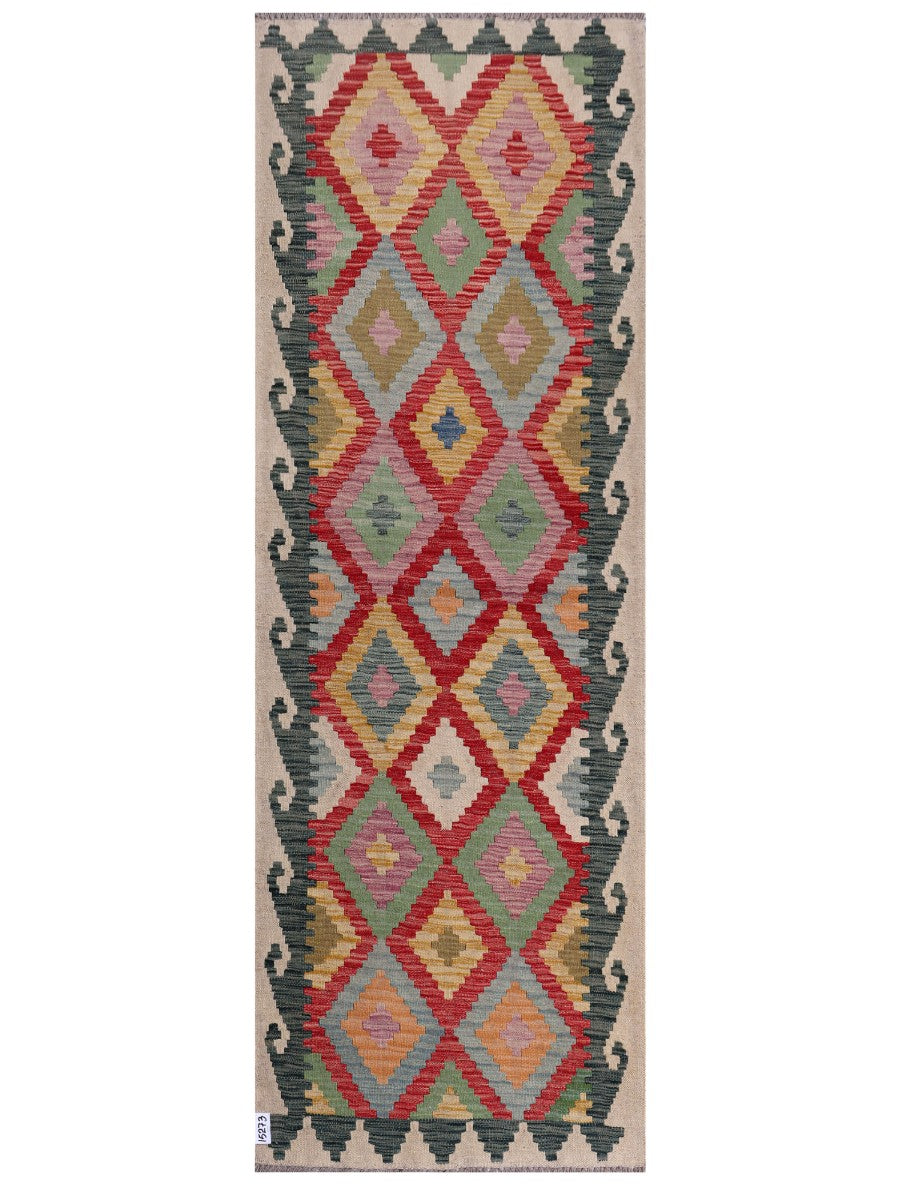 Maimana Afghanistan Kilim Runner - 241 x 83 cm