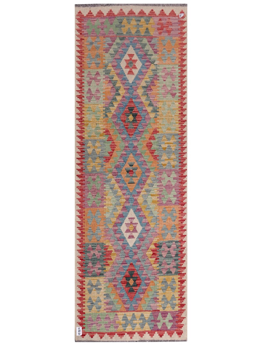 Maimana Afghanistan Kilim Rug - 247 x84 cm
