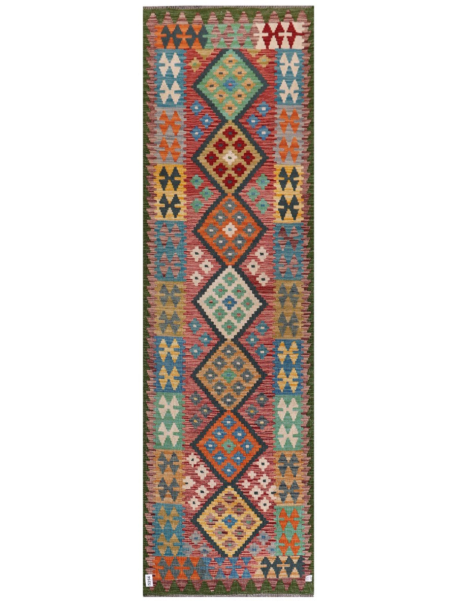 Maimana Afghanistan Kilim Runner - 292 x 86 cm