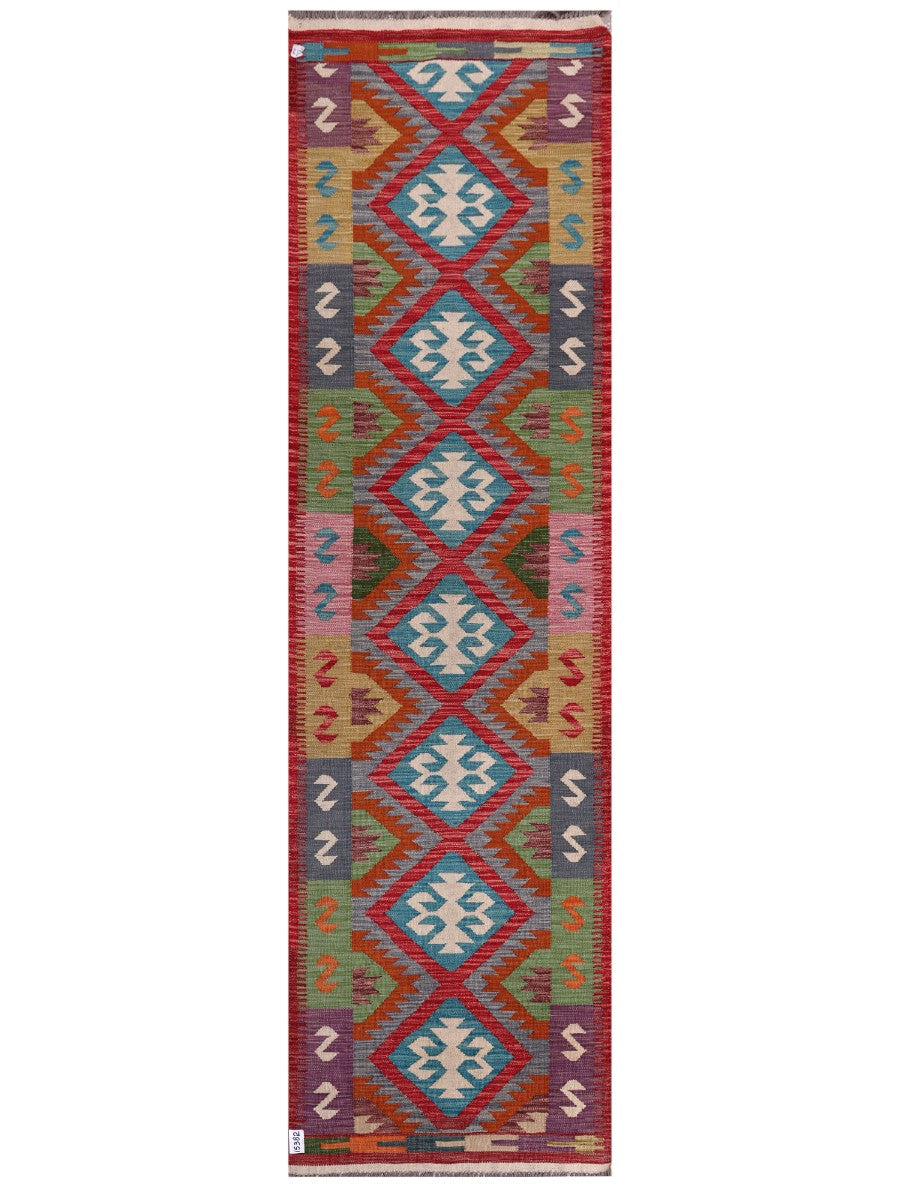 Maimana Afghanistan Kilim Runner - 301 x 85 cm
