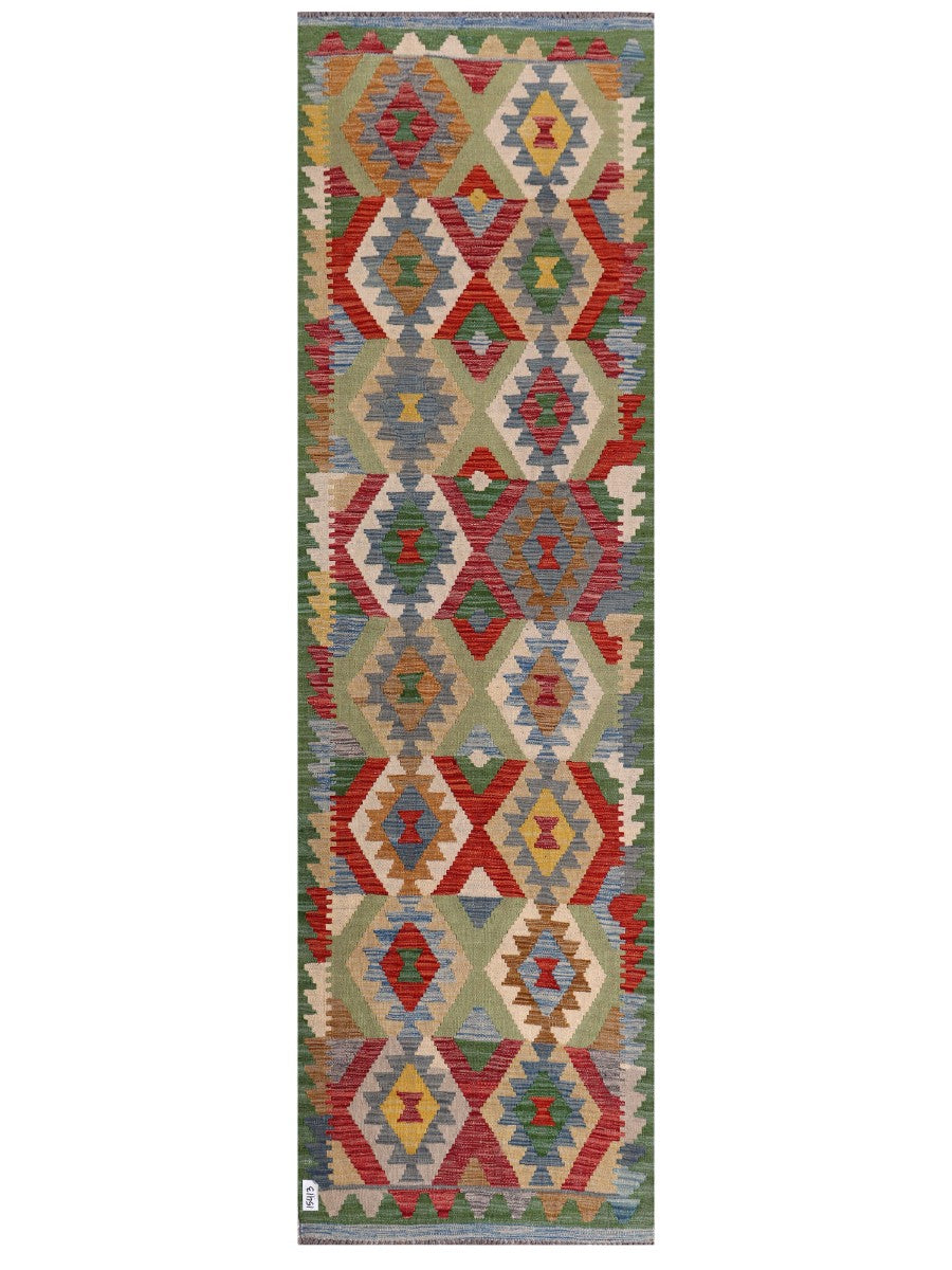 Maimana Afghanistan Kilim Runner - 285 x 84 cm