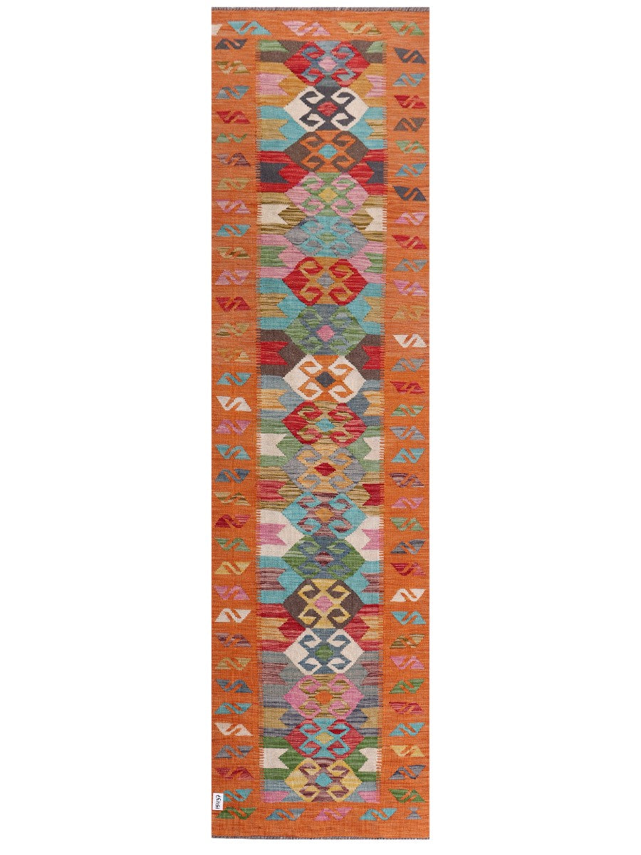 Maimana Afghanistan Kilim Runner - 307 x 82 cm