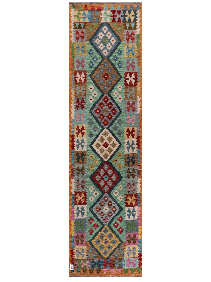 Maimana Afghanistan Kilim Runner - 301 x 82 cm