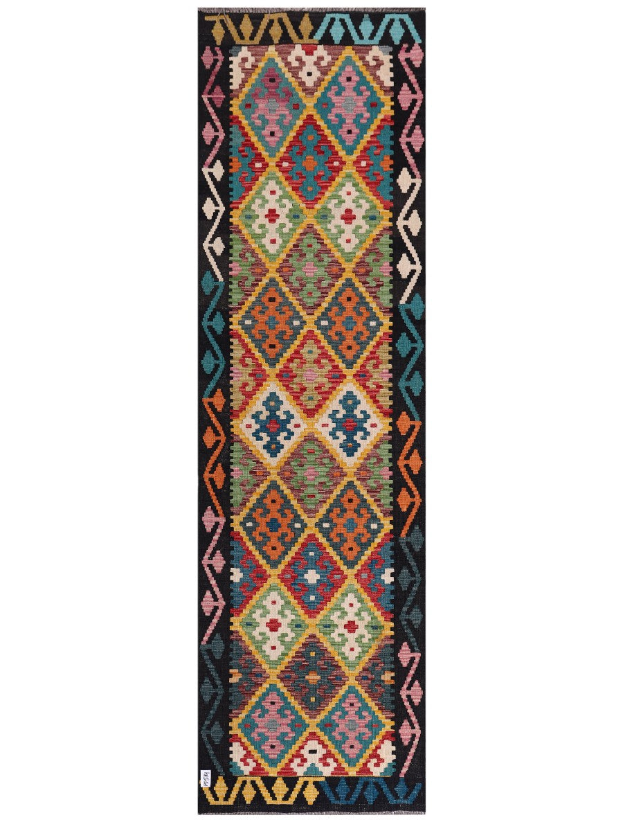 Maimana Afghanistan Kilim Runner - 299 x 86 cm