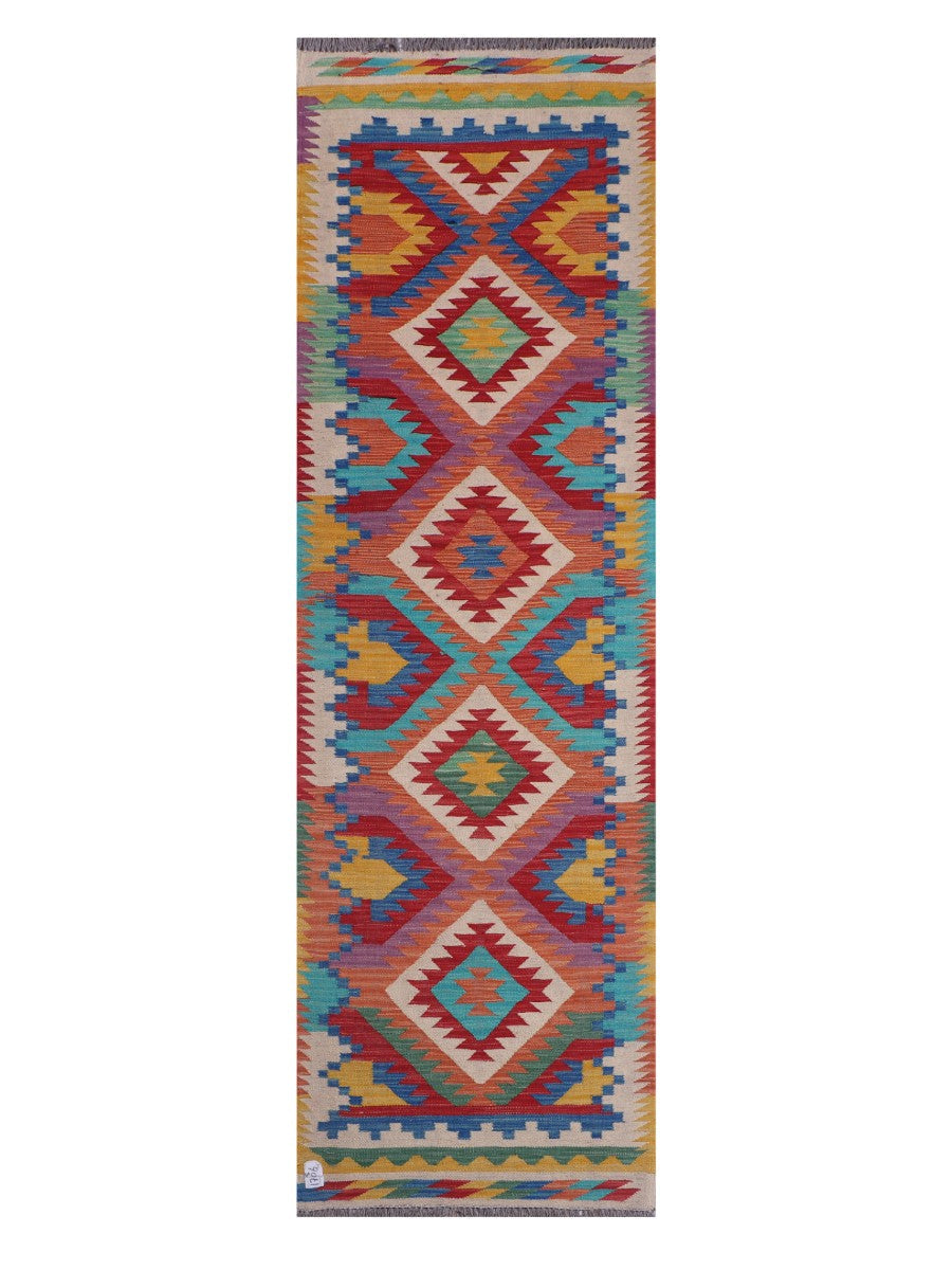 Maimana Afghanistan Kilim Runner - 246 x 75 cm