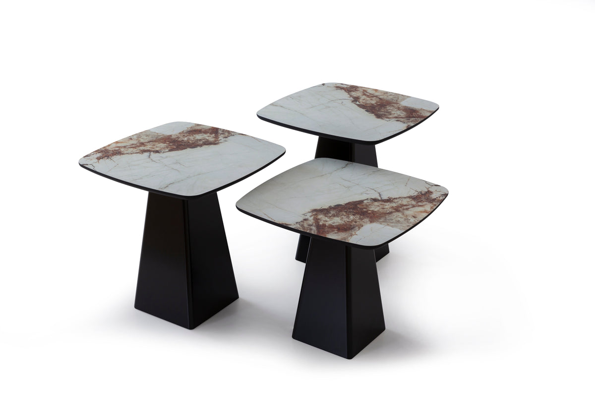 Sirius Nesting Tables – 3-Piece Set by Netline Interiors
