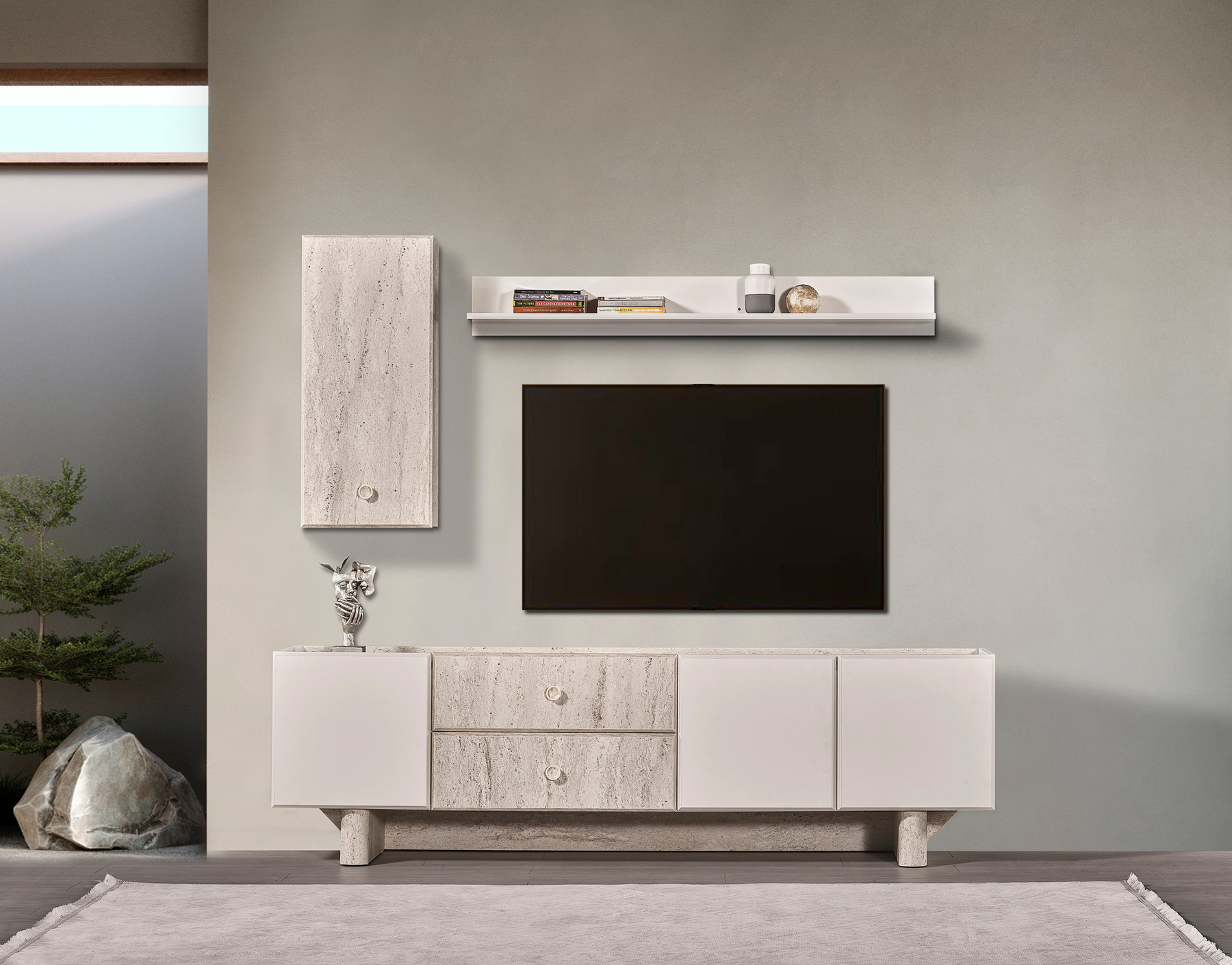 Pamukkale TV Unit by Netline Interiors