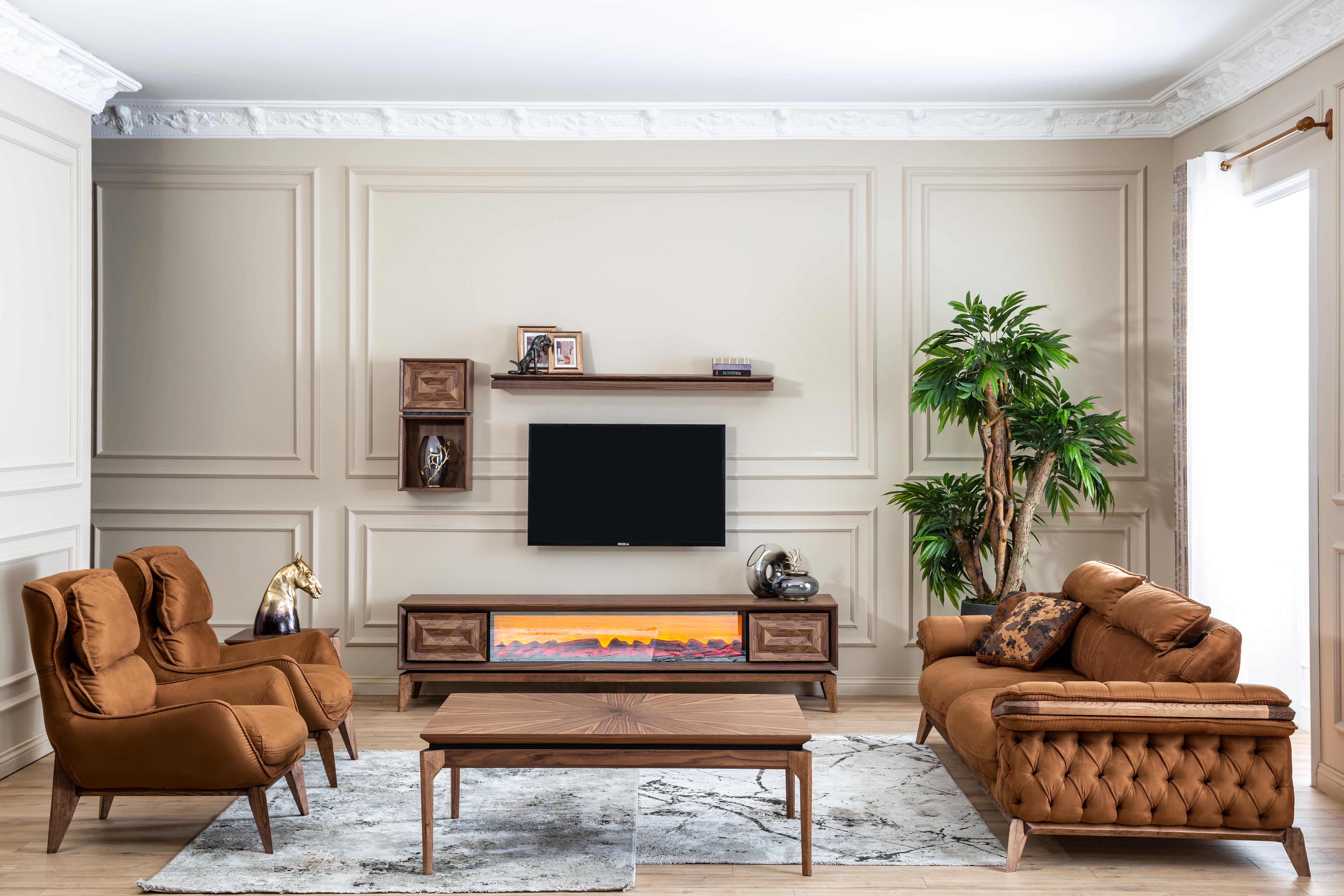 Modern Maserati sofa set by Netline Home Interior featuring plush cushions and sleek design for stylish living room comfort.
