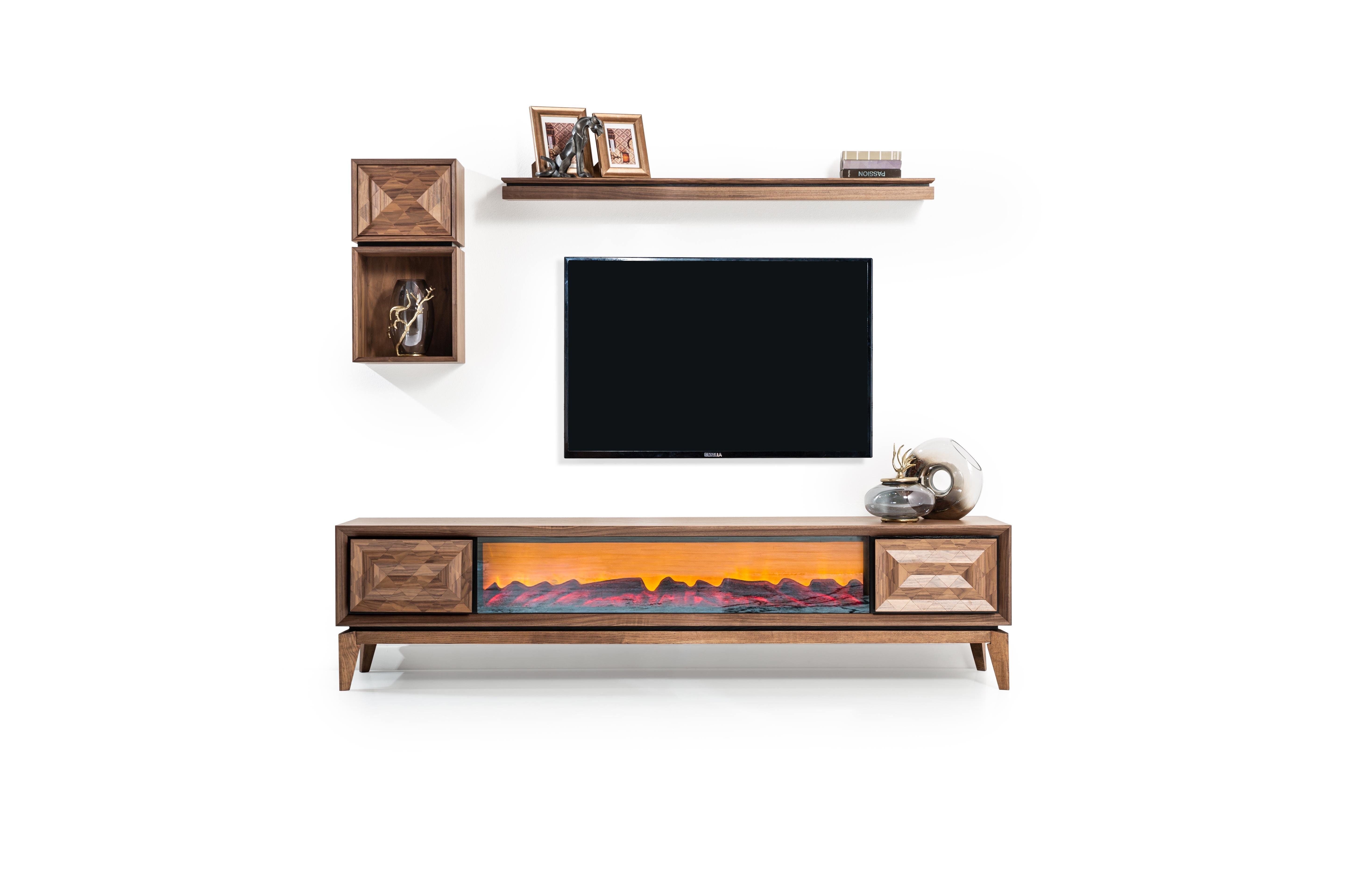 Modern Maserati wall unit TV unit by Netline Home Interior featuring sleek media storage and contemporary design.
