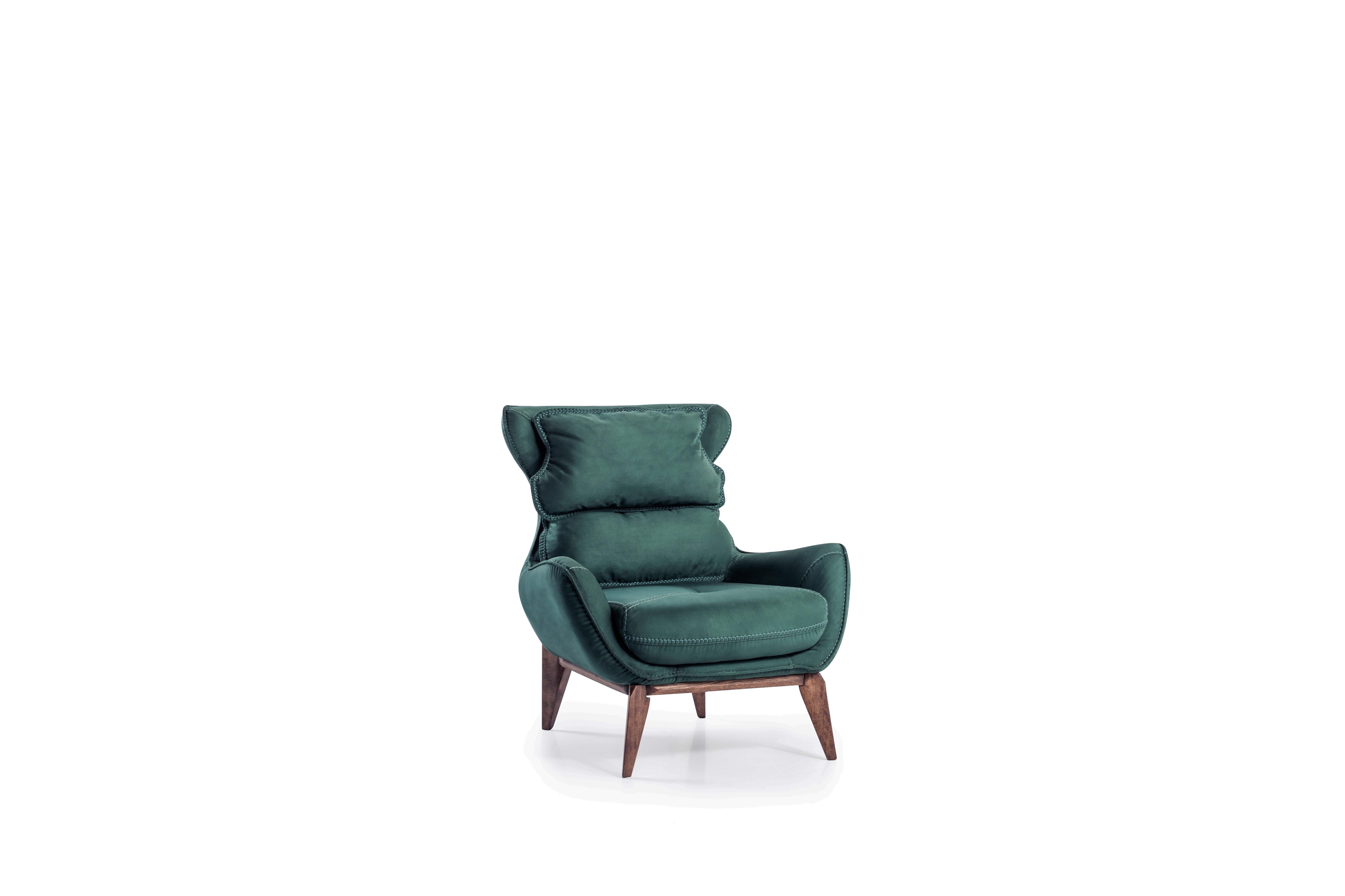 Netline Home Interior Maserati armchair with plush fabric upholstery and modern design, perfect as a comfortable accent seat.