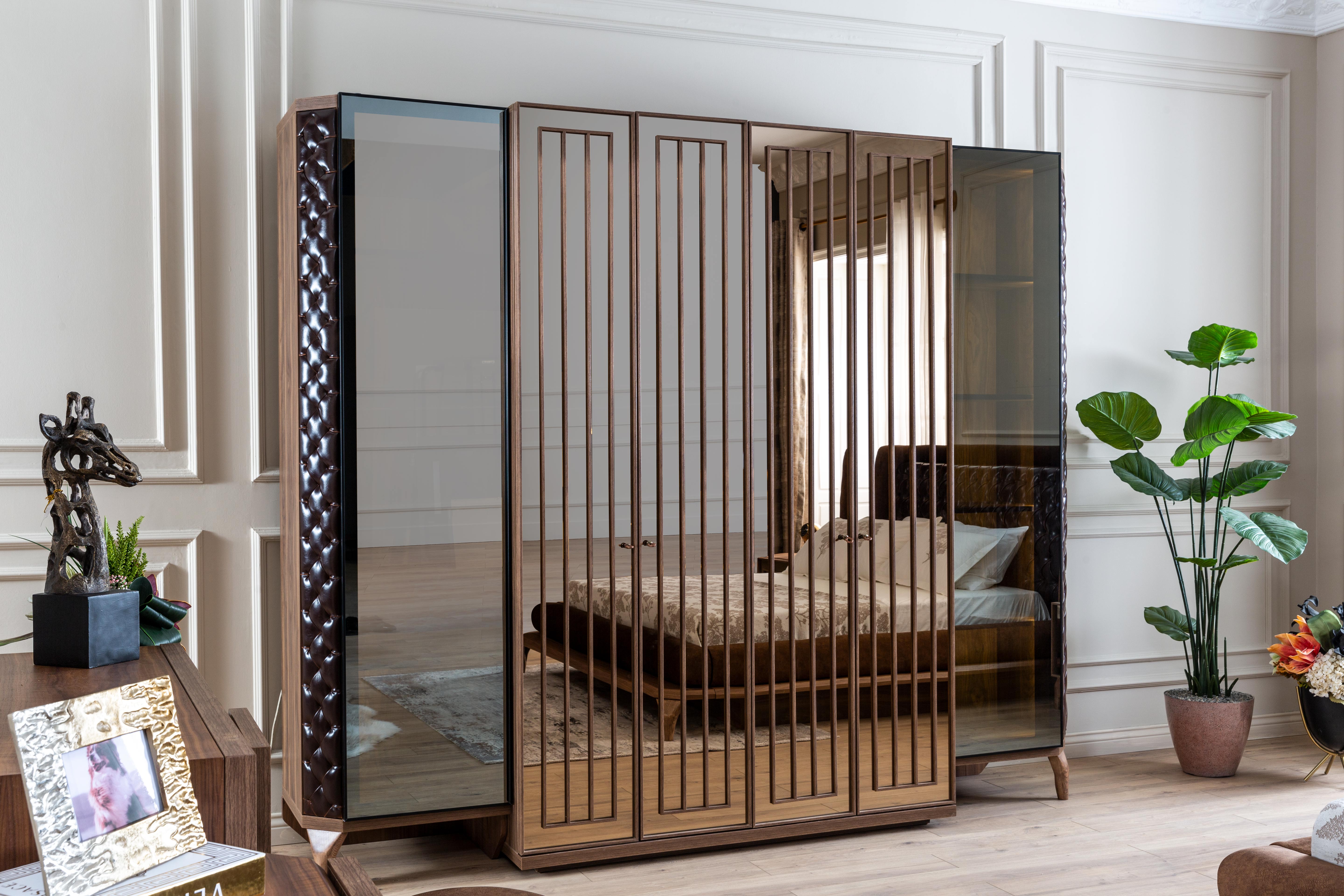 Netline Home Interior Lotus wardrobe storage unit, modern smart home storage solution with multiple compartments for organization.