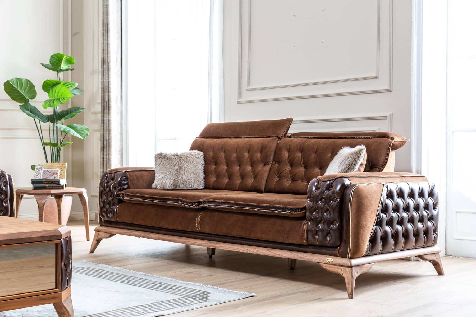 Modern Lotus sofa set by Netline Home Interior with plush cushions and sleek design, perfect for contemporary living rooms.