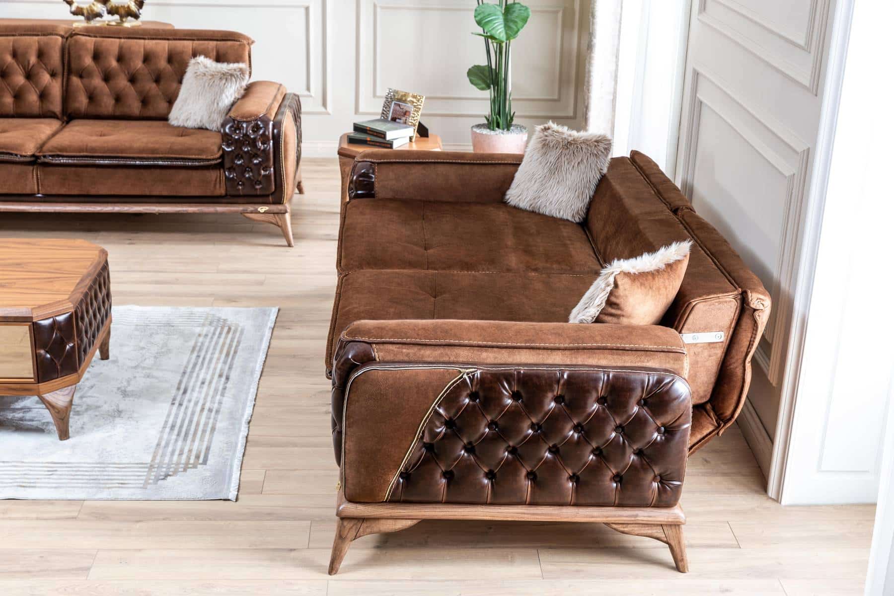 Modern Lotus sofa set by Netline Home Interior featuring plush cushions and sleek design for stylish living room comfort.