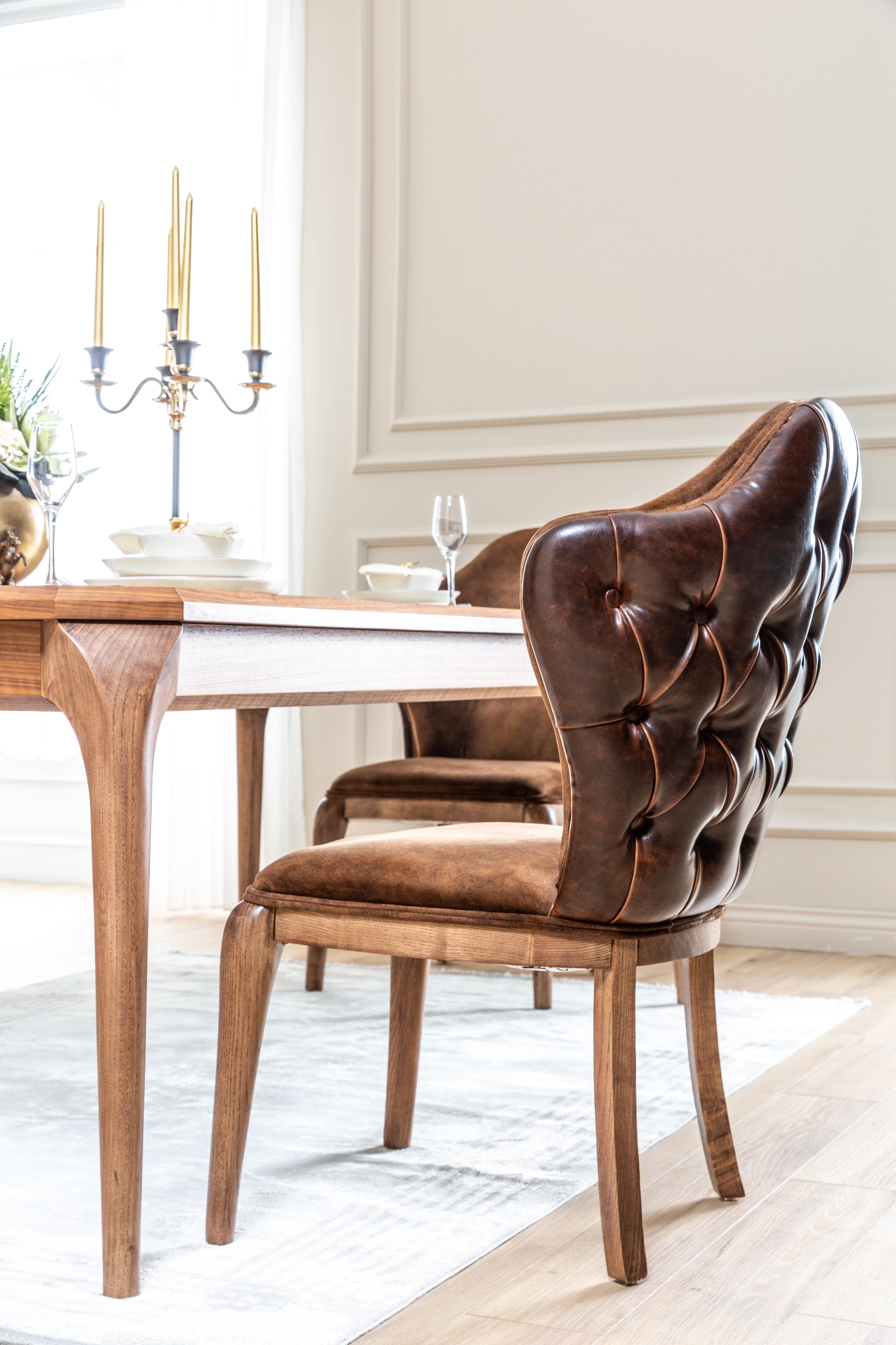 Modern Lotus dining room set by Netline Home Interior featuring a sleek table and matching chairs for contemporary entertaining.