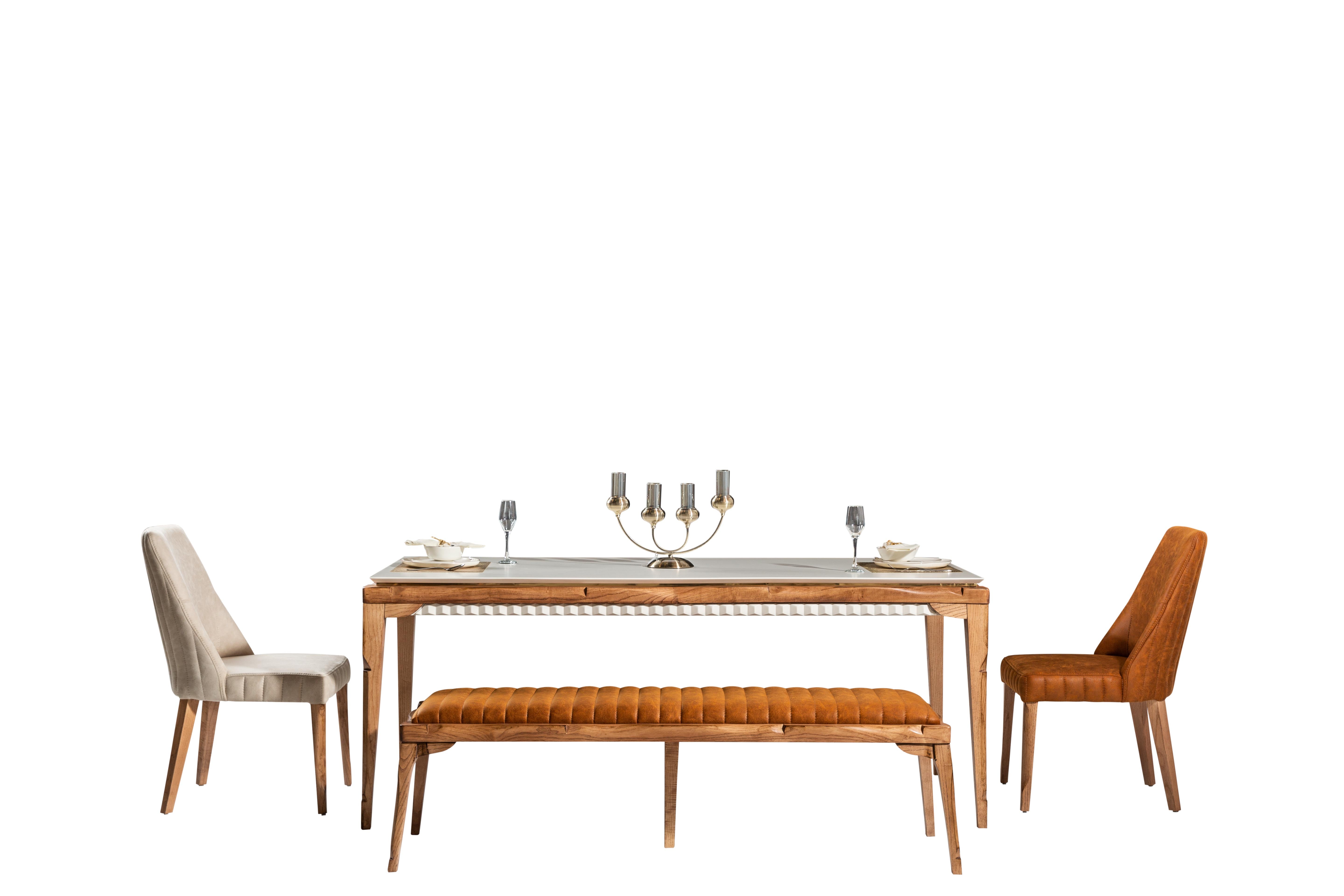 Modern Tetra Dining Room Set by Netline Home Interior featuring a sleek table and matching chairs for contemporary dining.
