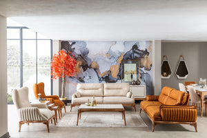 Cream & Orange