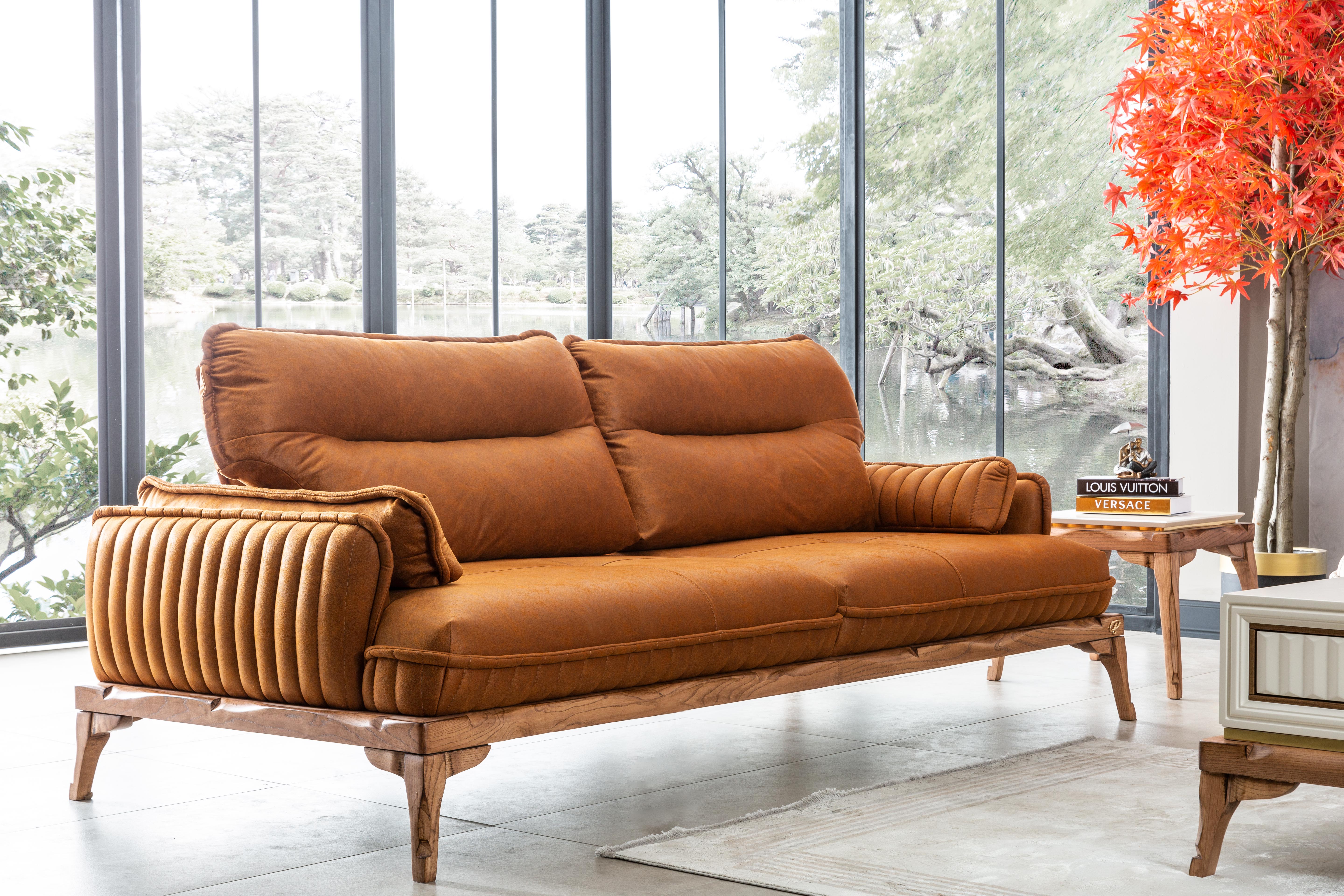 Netline Home Interior Tetra 3 Seater Sofa with stylish design and plush cushions for everyday comfort in modern living spaces.