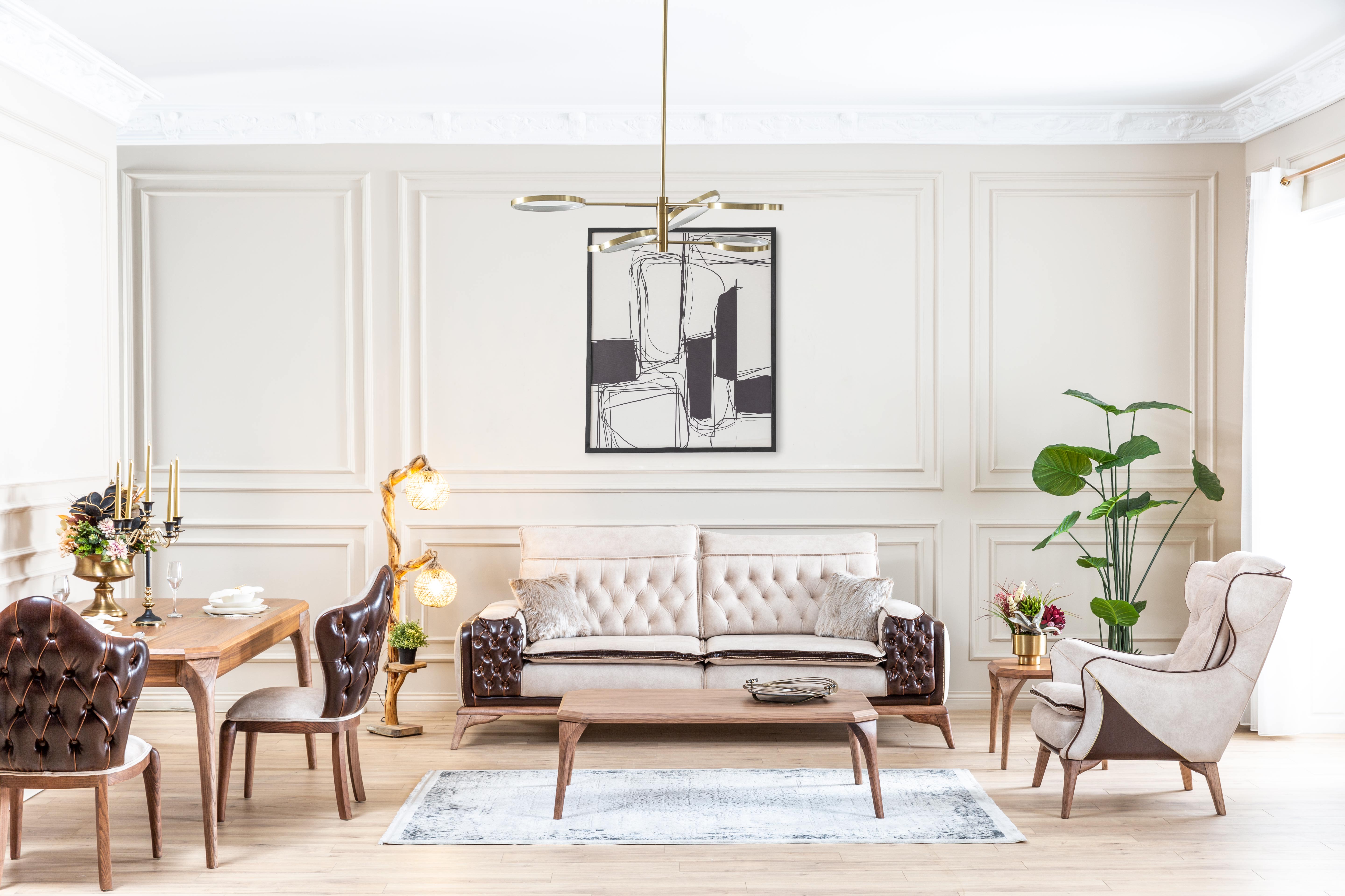 Modern Lotus sofa set by Netline Home Interior in a stylish living room with plush cushions and contemporary design.