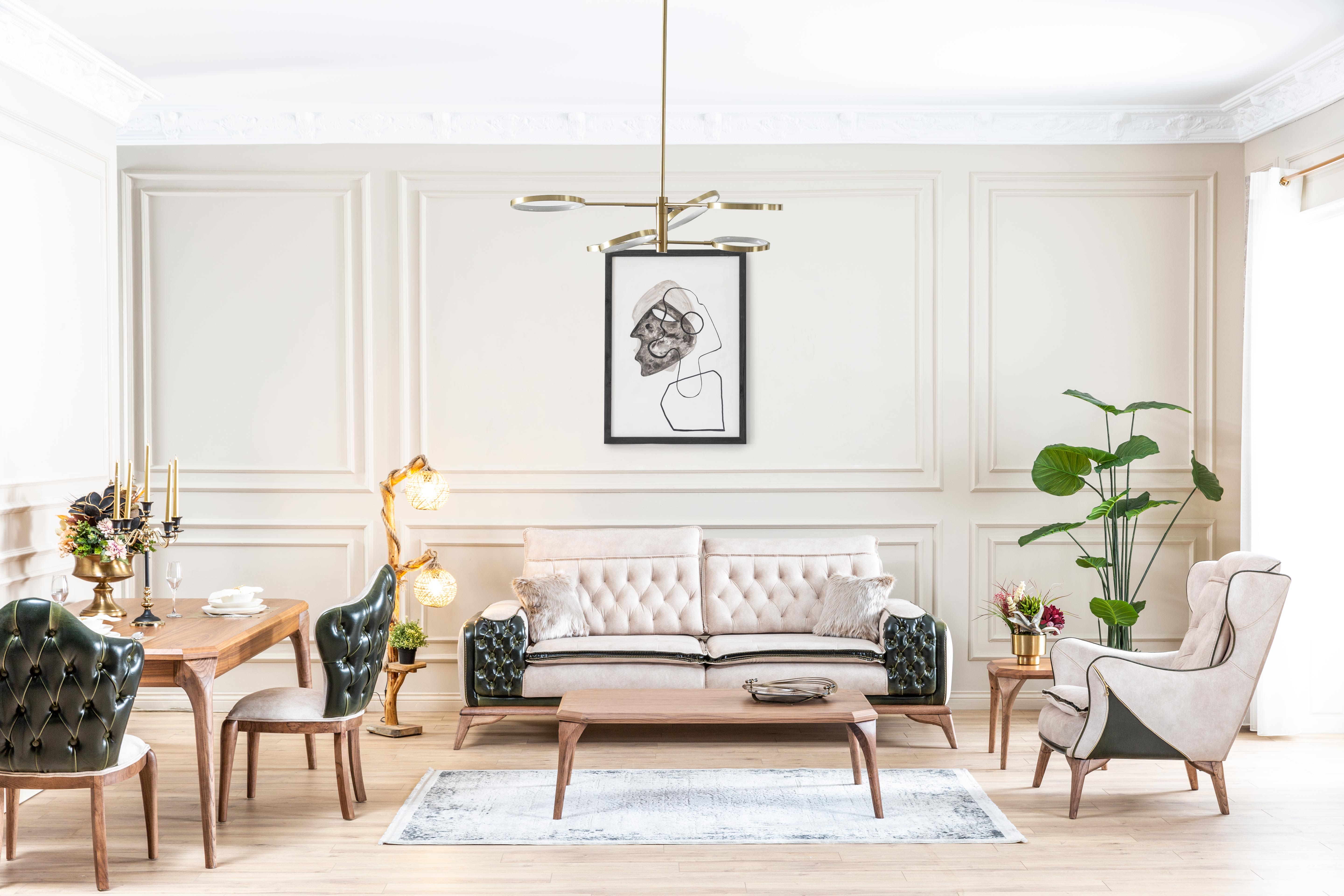 Modern Lotus sofa set by Netline Home Interior with plush cushions and sleek design, perfect for contemporary living rooms.