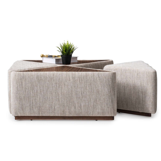 Aston Coffee Table Set – Modular Style, Smart Functionality by Netline Interiors