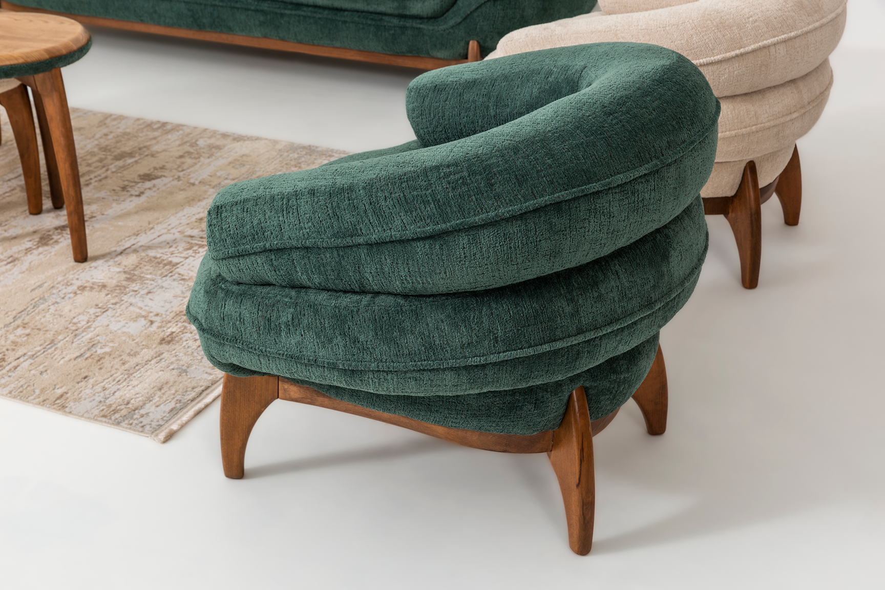 Modern Mustang sofa set by Netline Home Interior with plush cushions and sleek design for stylish living room comfort.
