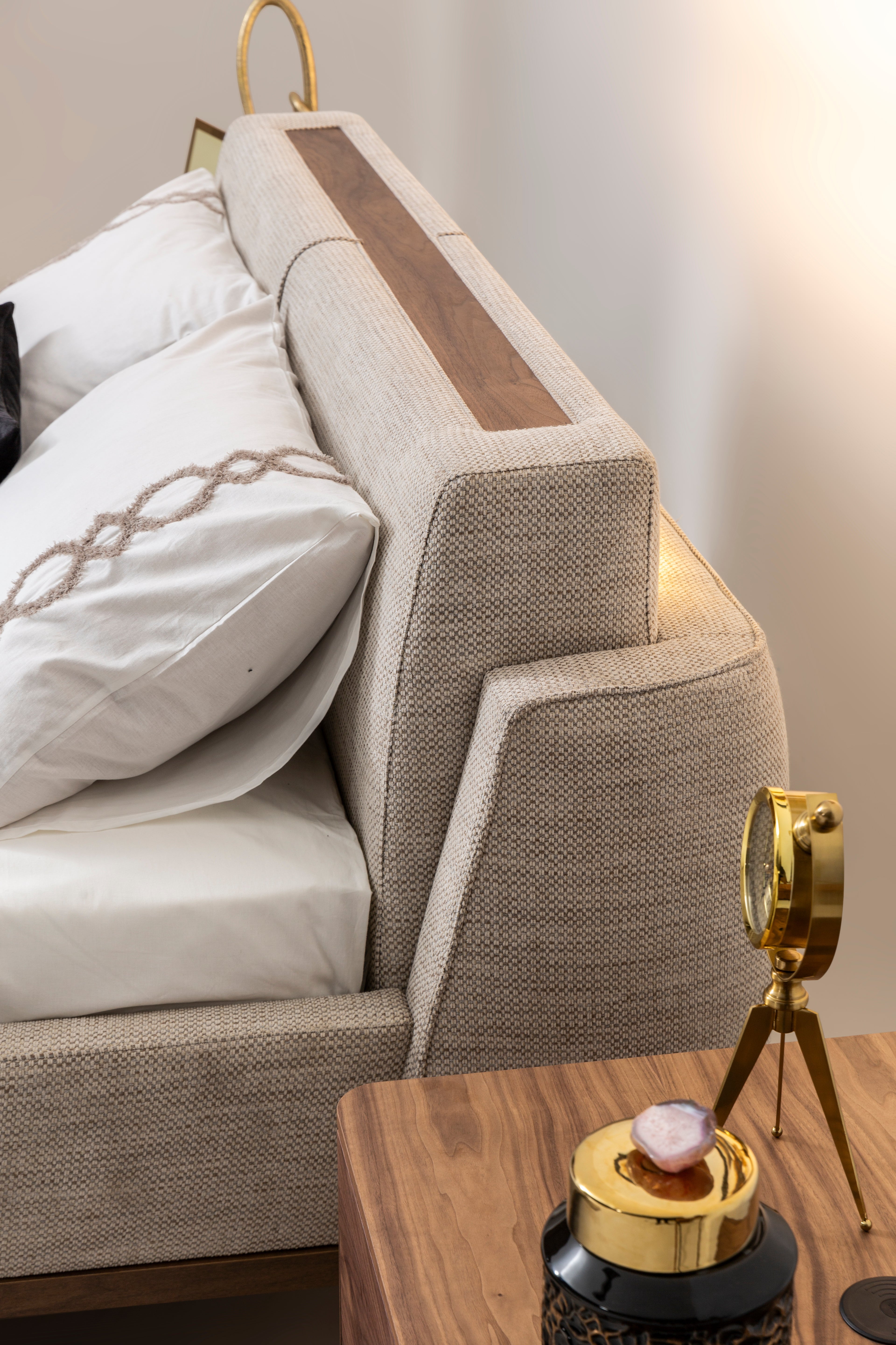 Aston bedroom set by Netline Home Interior featuring a modern bed frame, matching bedside tables, and stylish bedroom decor.
