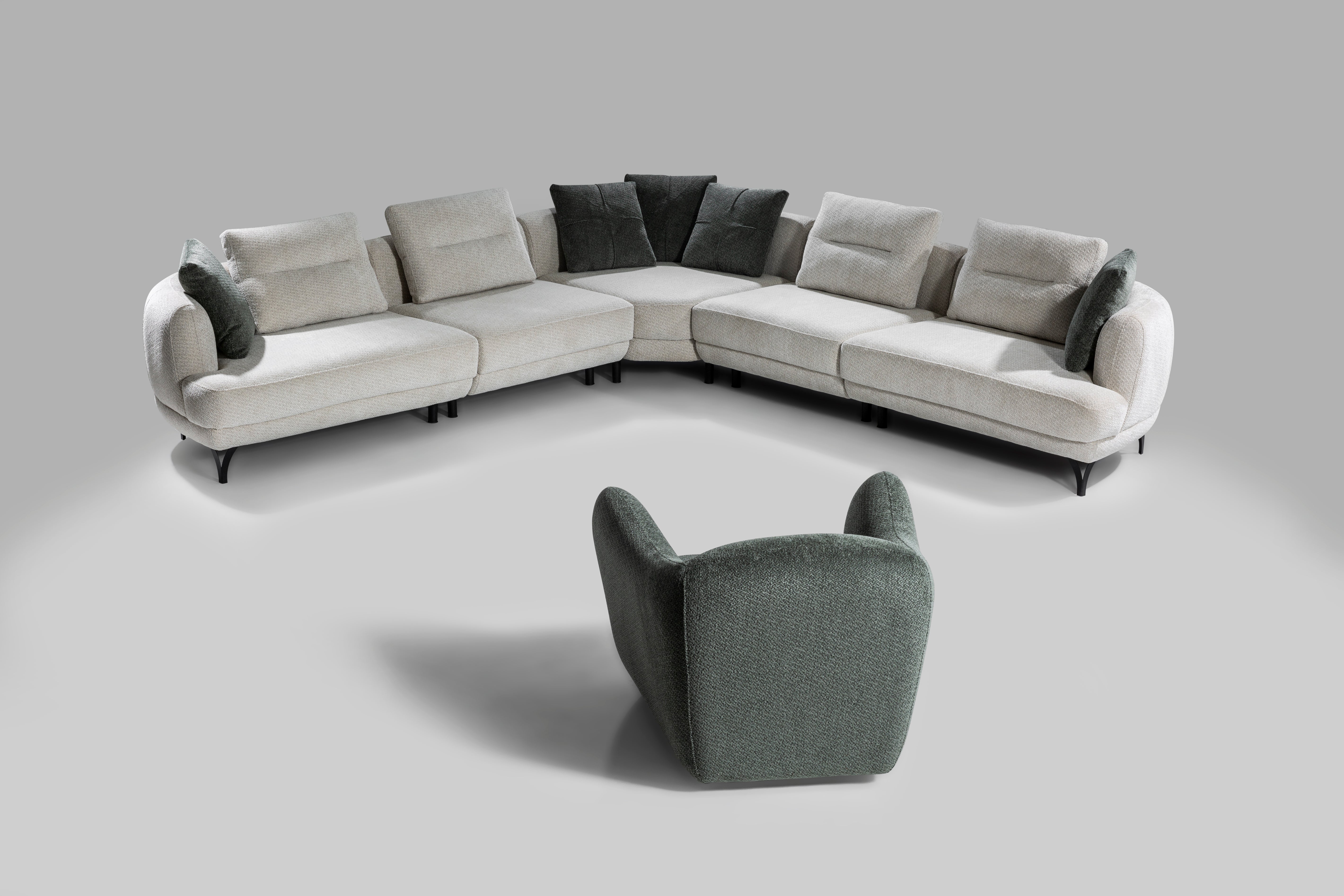 Netline Home Interior Oslo corner sofa showcasing spacious lounge seating with plush cushions and modern design.