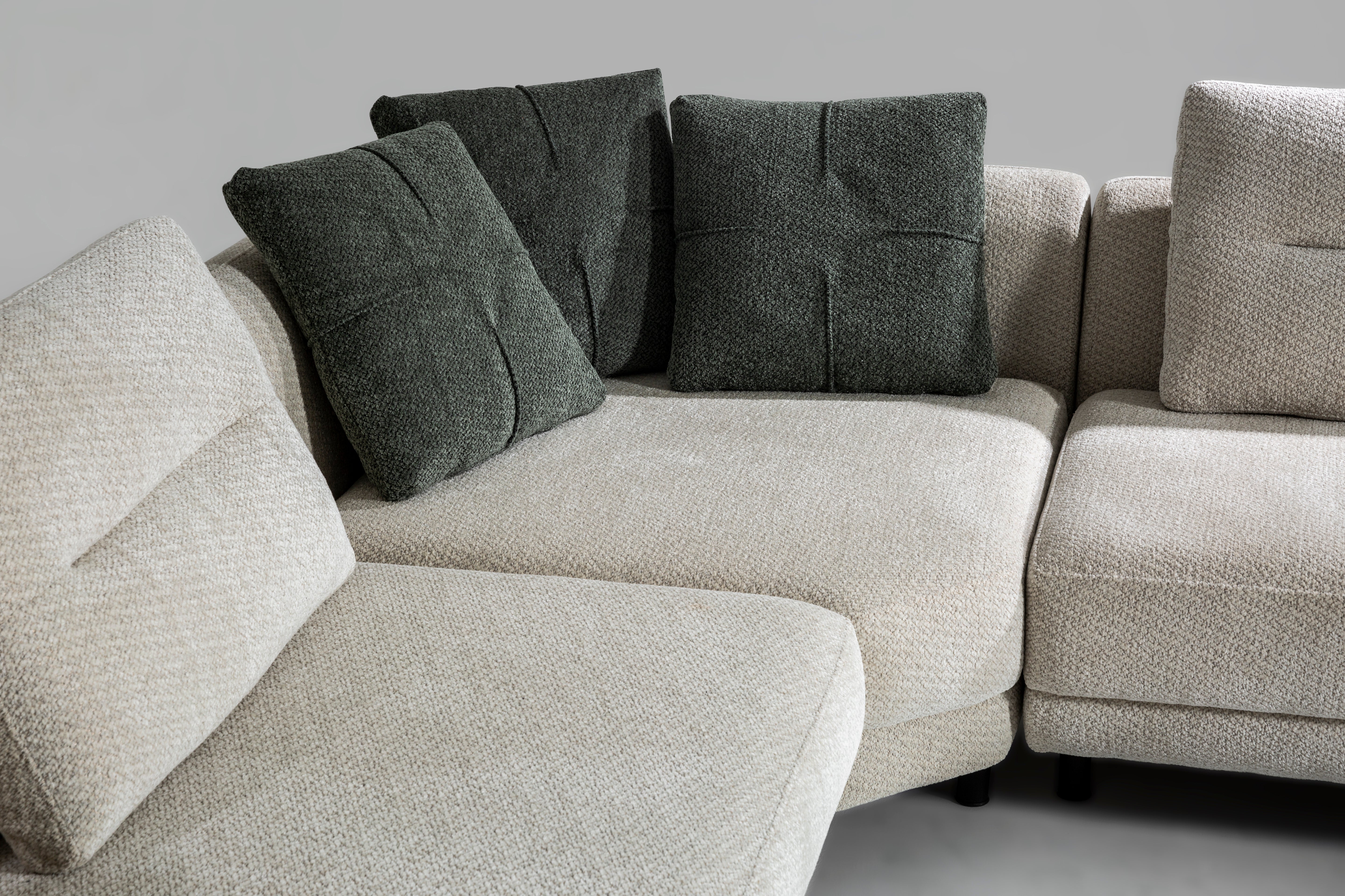 Netline Home Interior Oslo Corner Sofa with plush cushions and spacious seating, perfect for modern lounge areas.