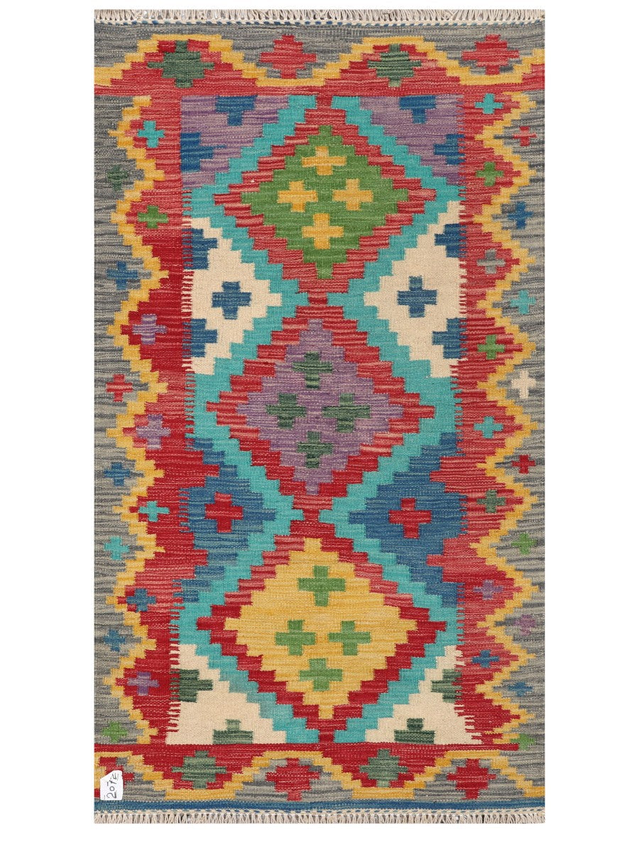 Maimana Afghanistan Kilim Rug - 157 x87 cm