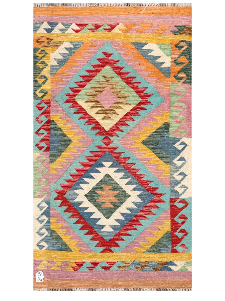 Maimana Afghanistan Kilim Rug - 152 x 84 cm