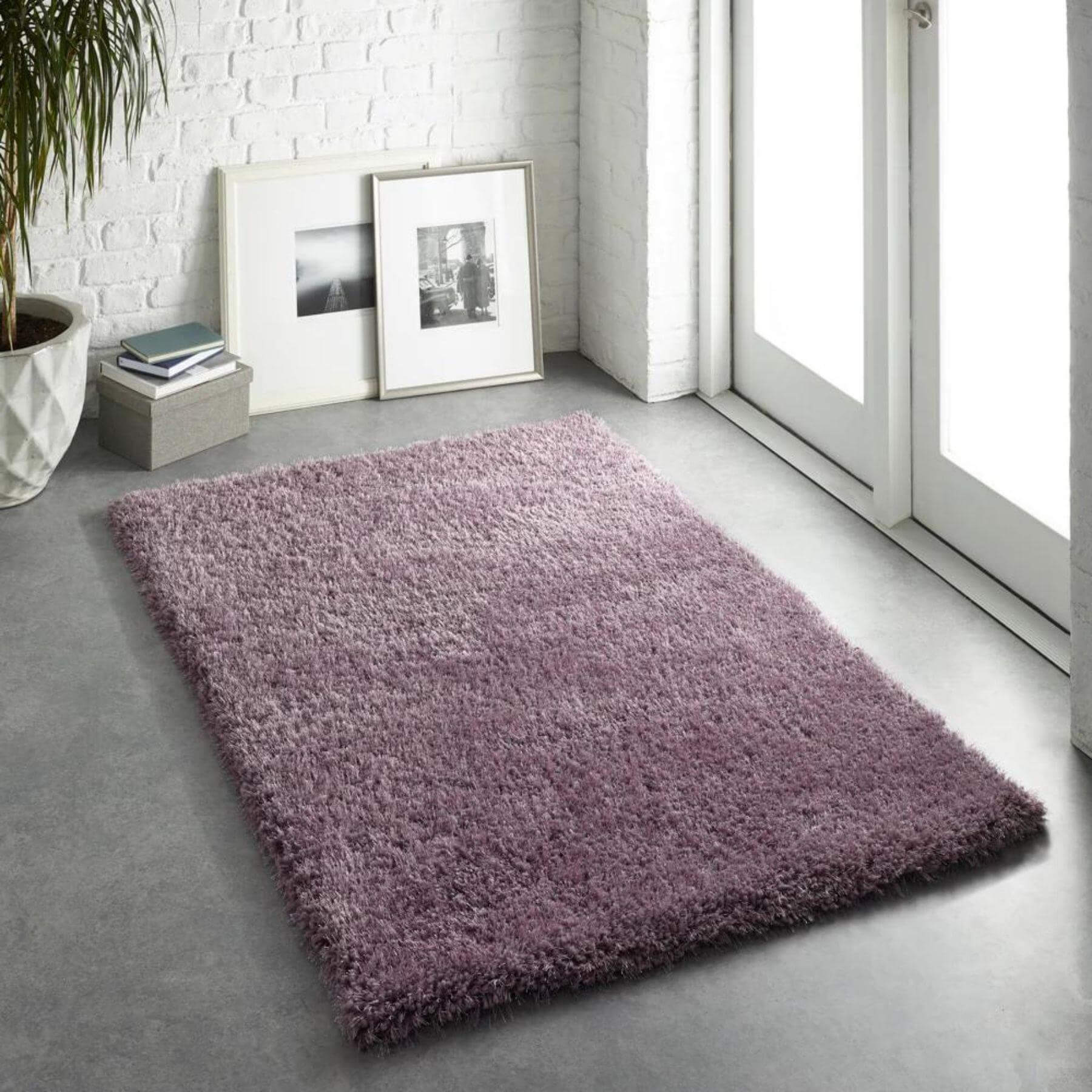 Chicago Lavender Shaggy Rug