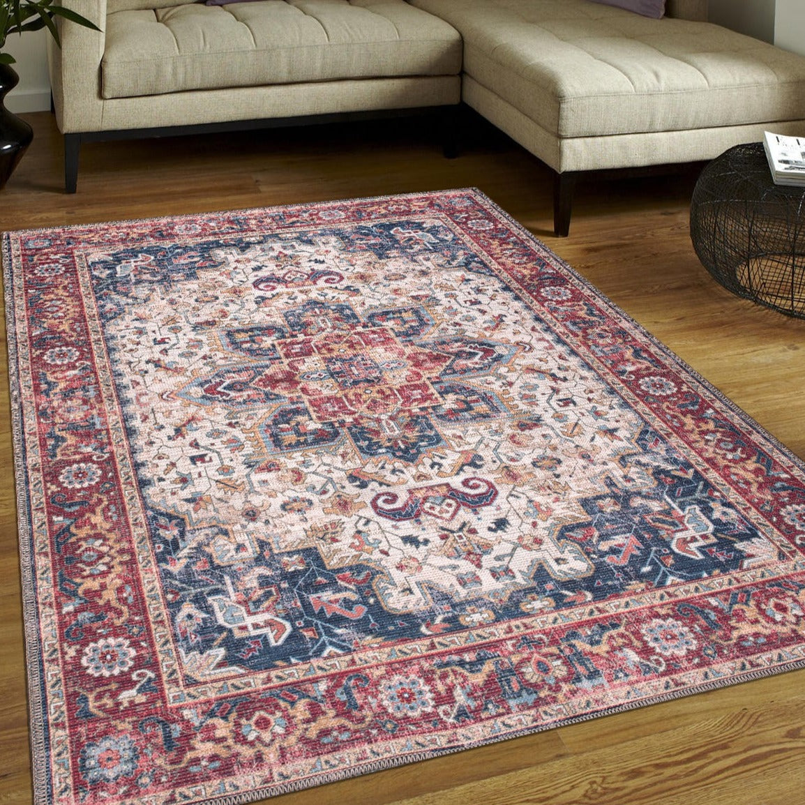 Washable Rugs Loomx 1323 Persian Rugs