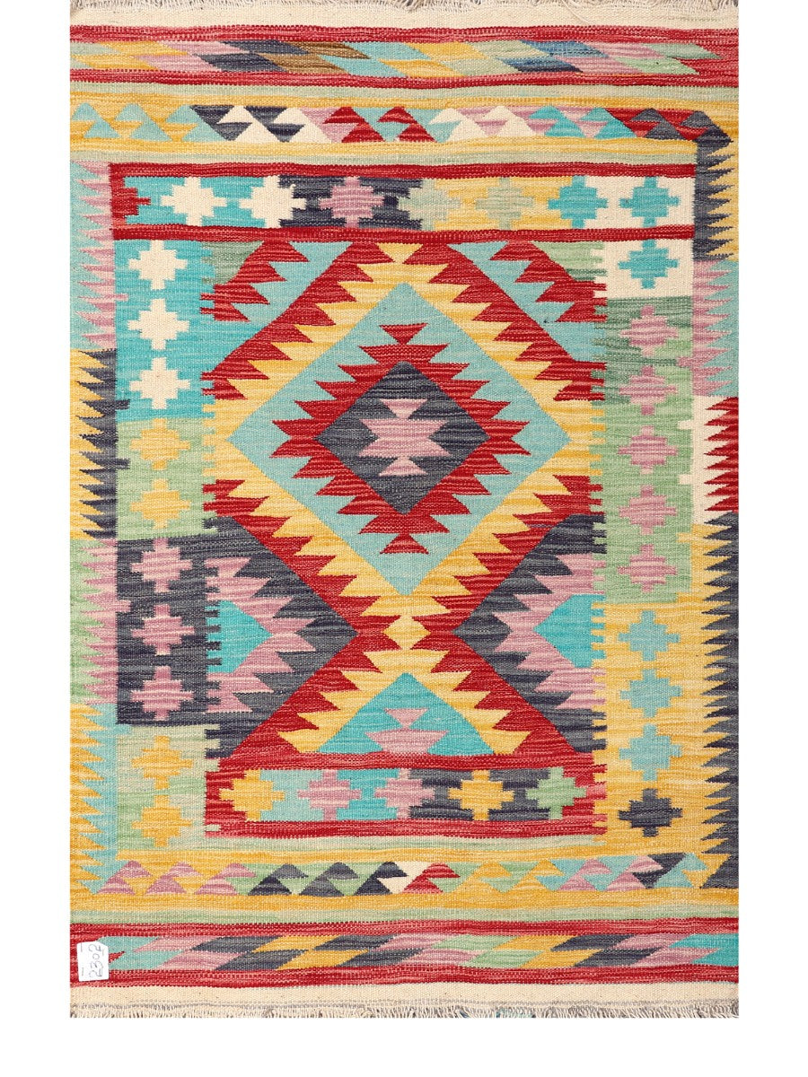 Maimana Afghanistan Kilim Rug - 153 x99 cm