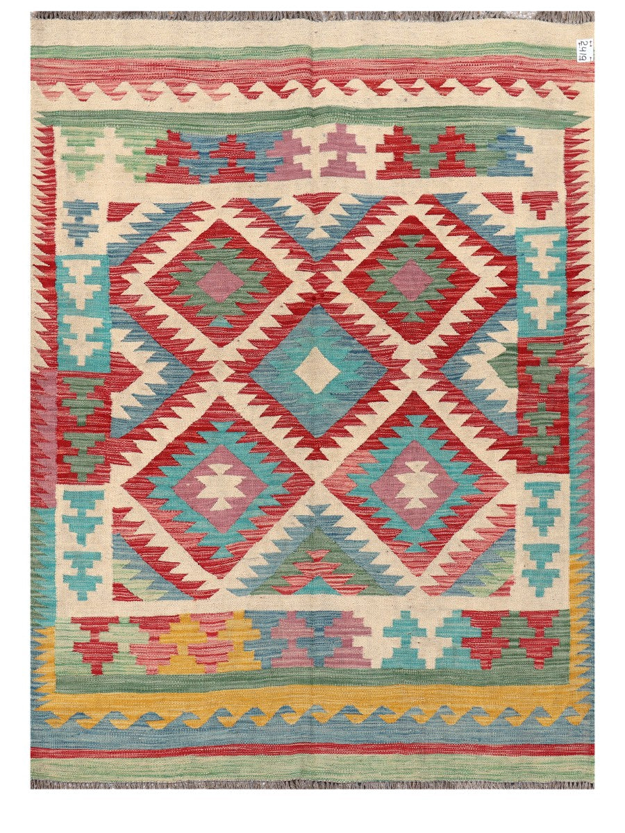 Maimana Afghanistan Kilim Rug - 207 x150 cm