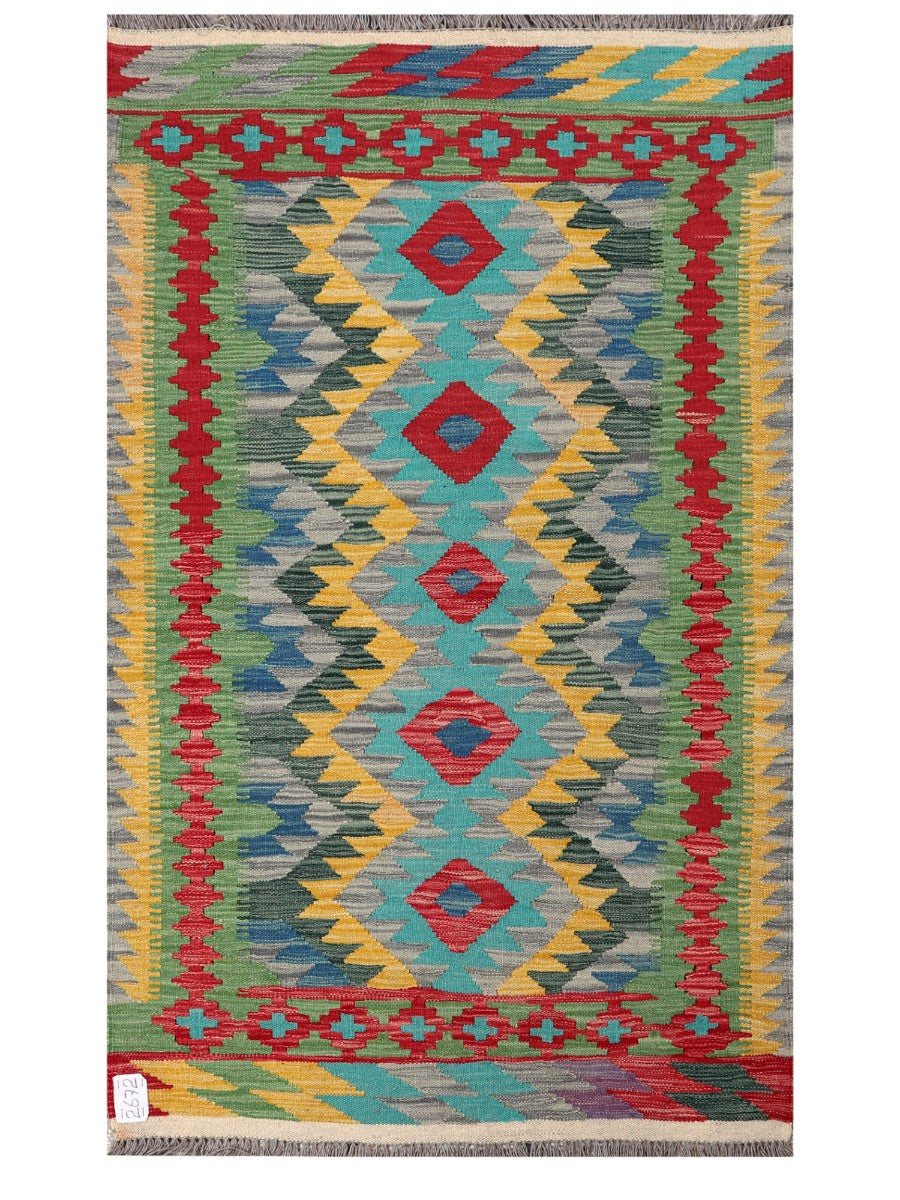Maimana Afghanistan Kilim Rug - 153 x92 cm