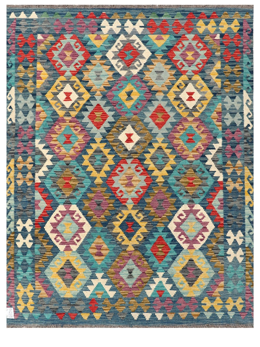 Maimana Afghanistan Kilim Rug - 192 x147 cm