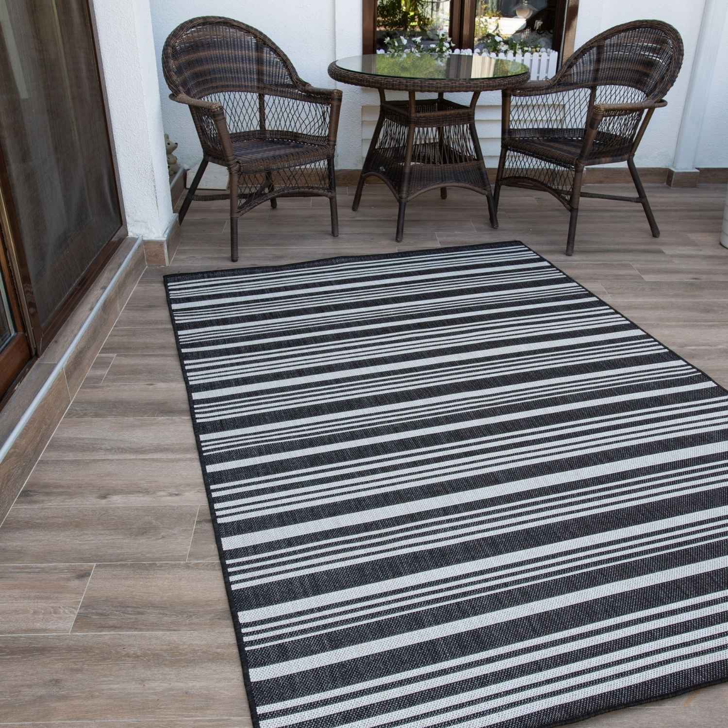 Ecology Outdoor Rug Black | 300bl