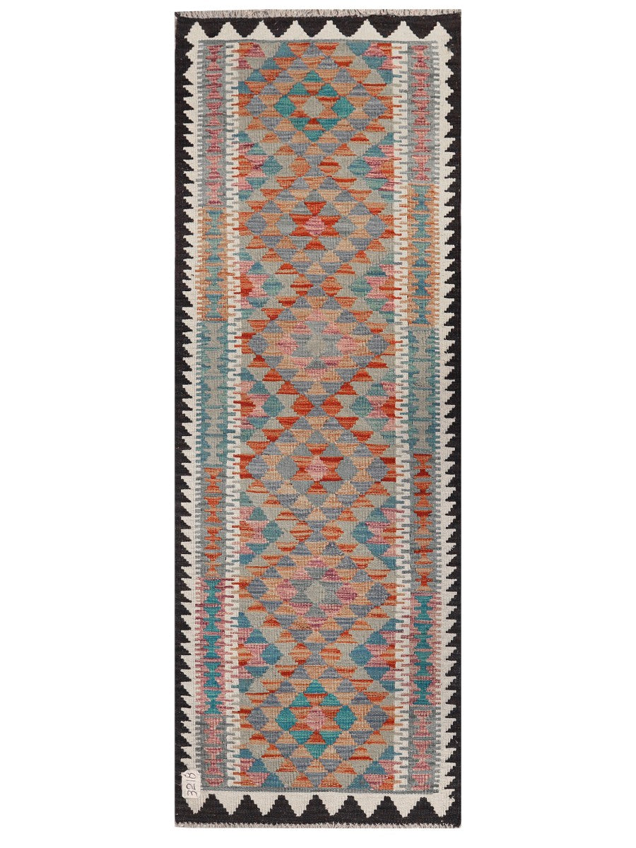 Maimana Afghanistan Kilim Rug - 188 x68 cm