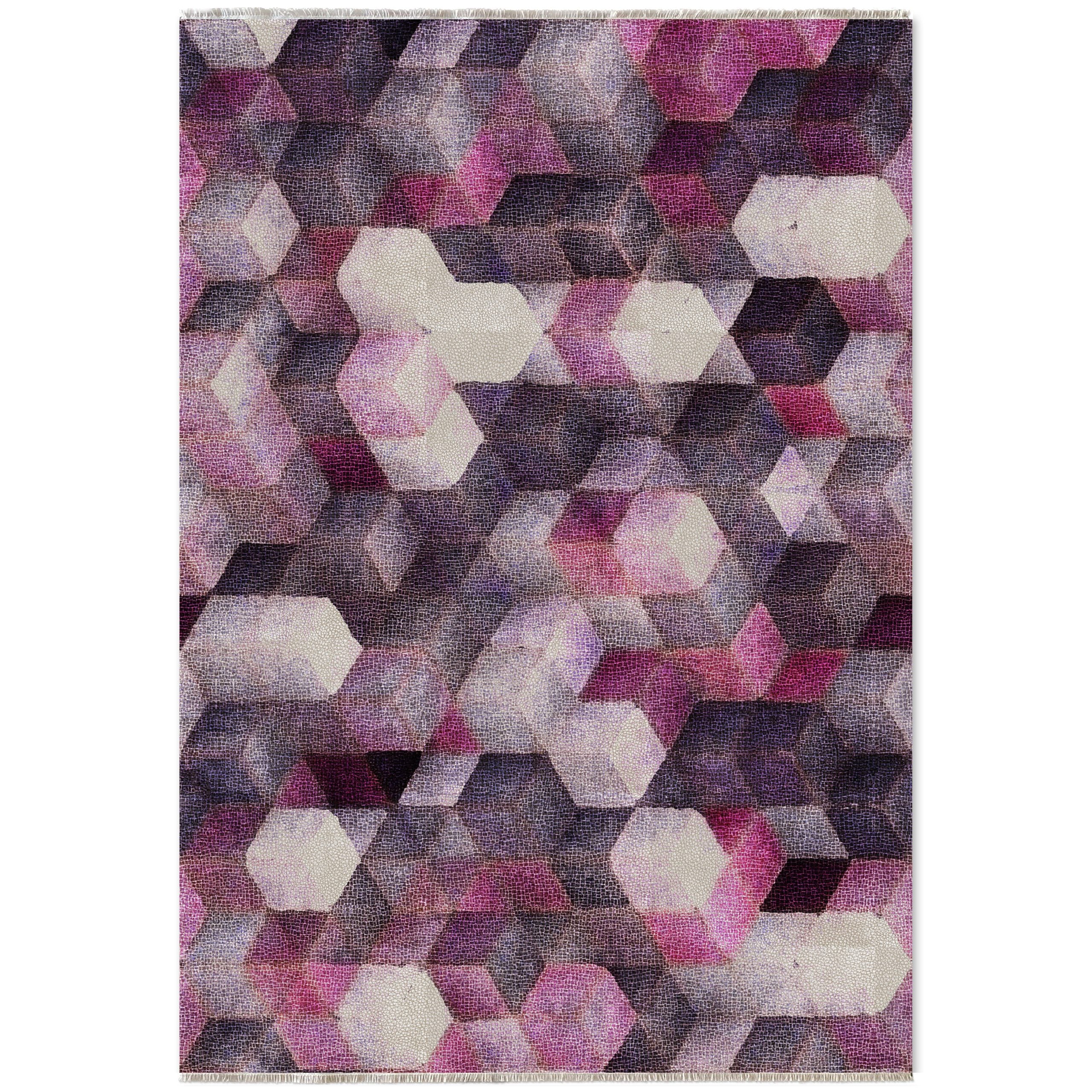 Netline Home Lilac Purple Modern Machine Washable Chenille Rug Design 325-01 - Hilltop Photoshoot - Netline Home