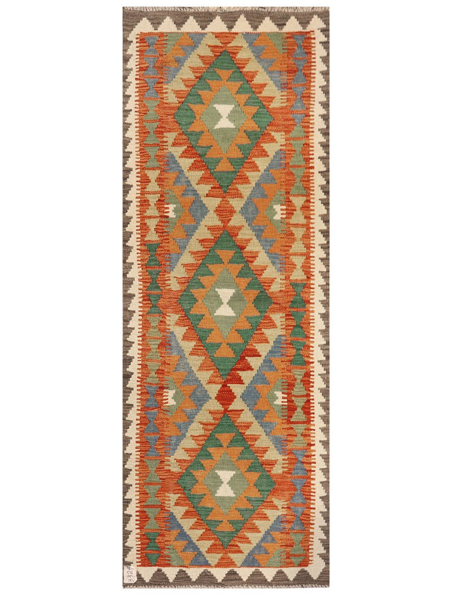 Maimana Afghanistan Kilim Rug - 197 x73 cm