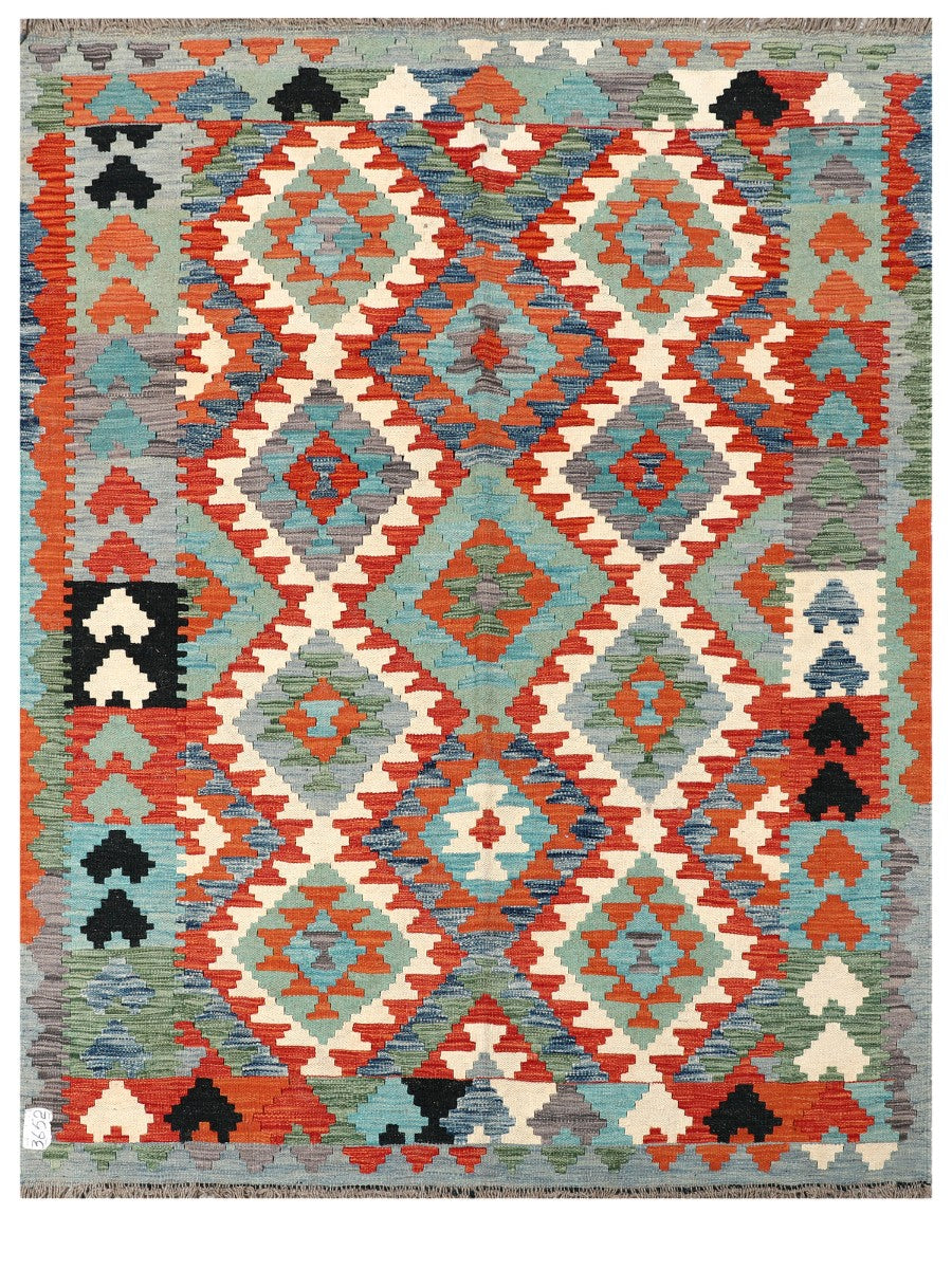 Maimana Afghanistan Kilim Rug - 193 x149 cm